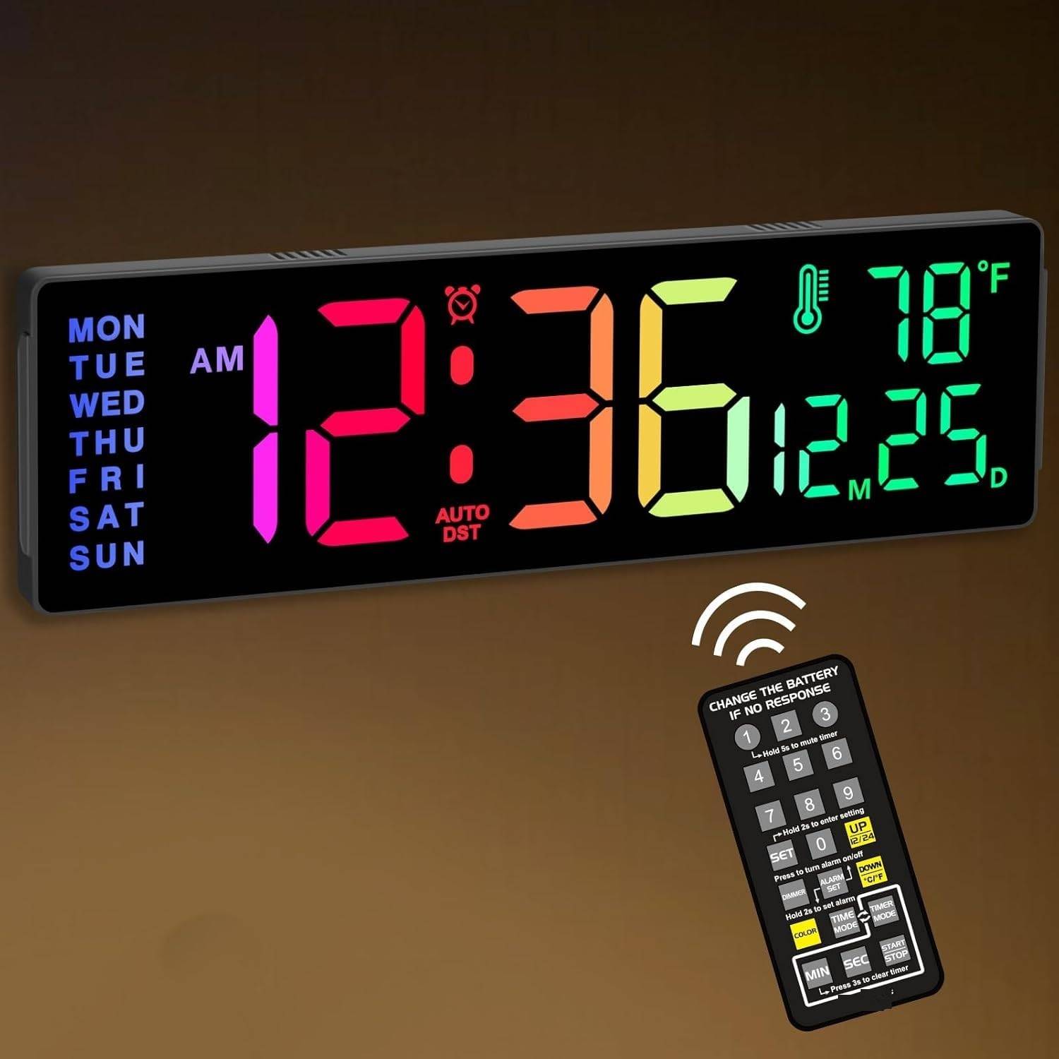 WOLBLIX 12x16 cm Digital Wall Clock - Image 1
