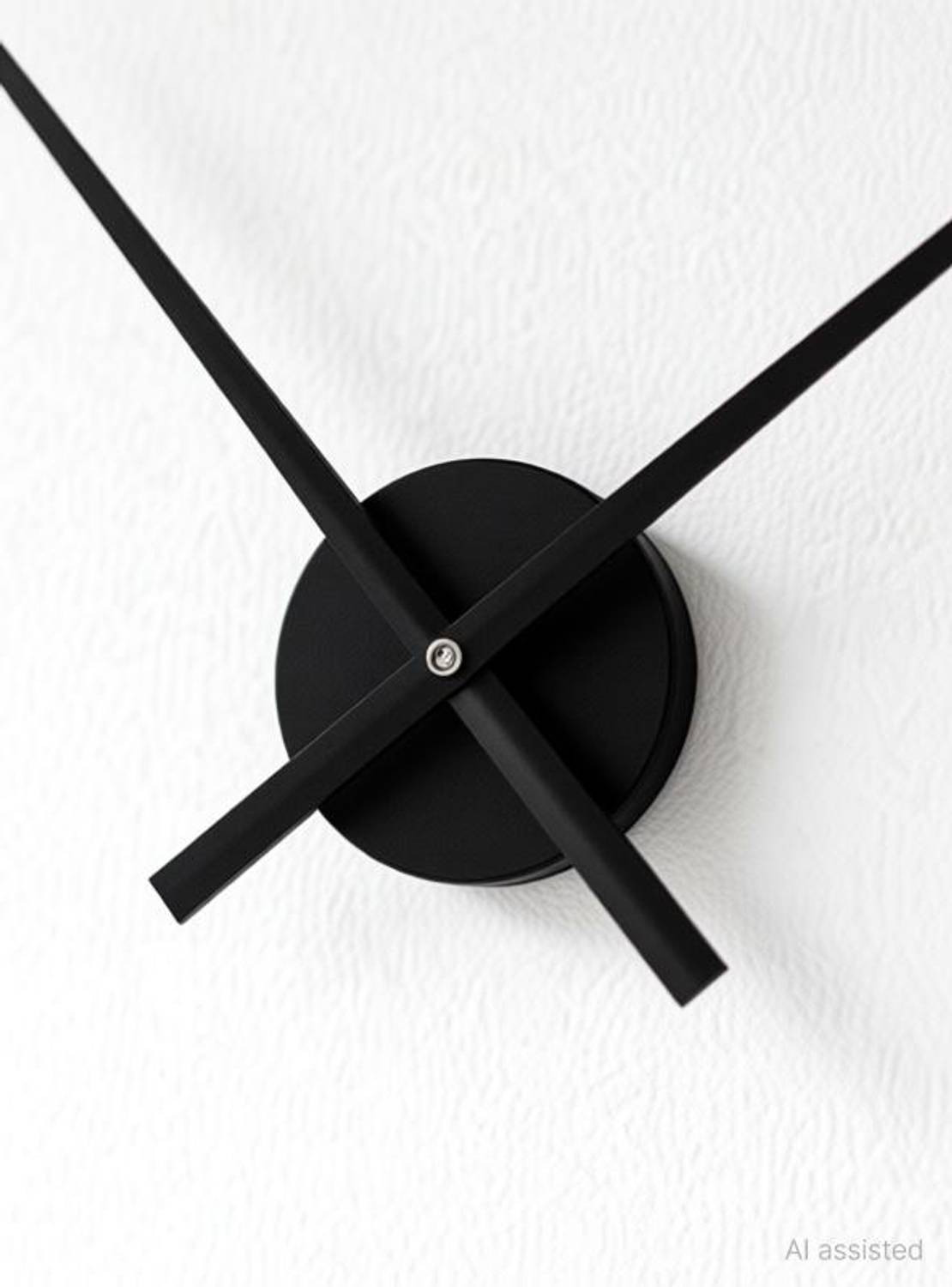 FASTQT 70cm X 70cm Analog Wall Clock Black - Image 4