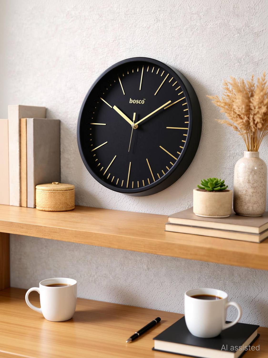 BOSCO Analog 30 cm X 30 cm Wall Clock