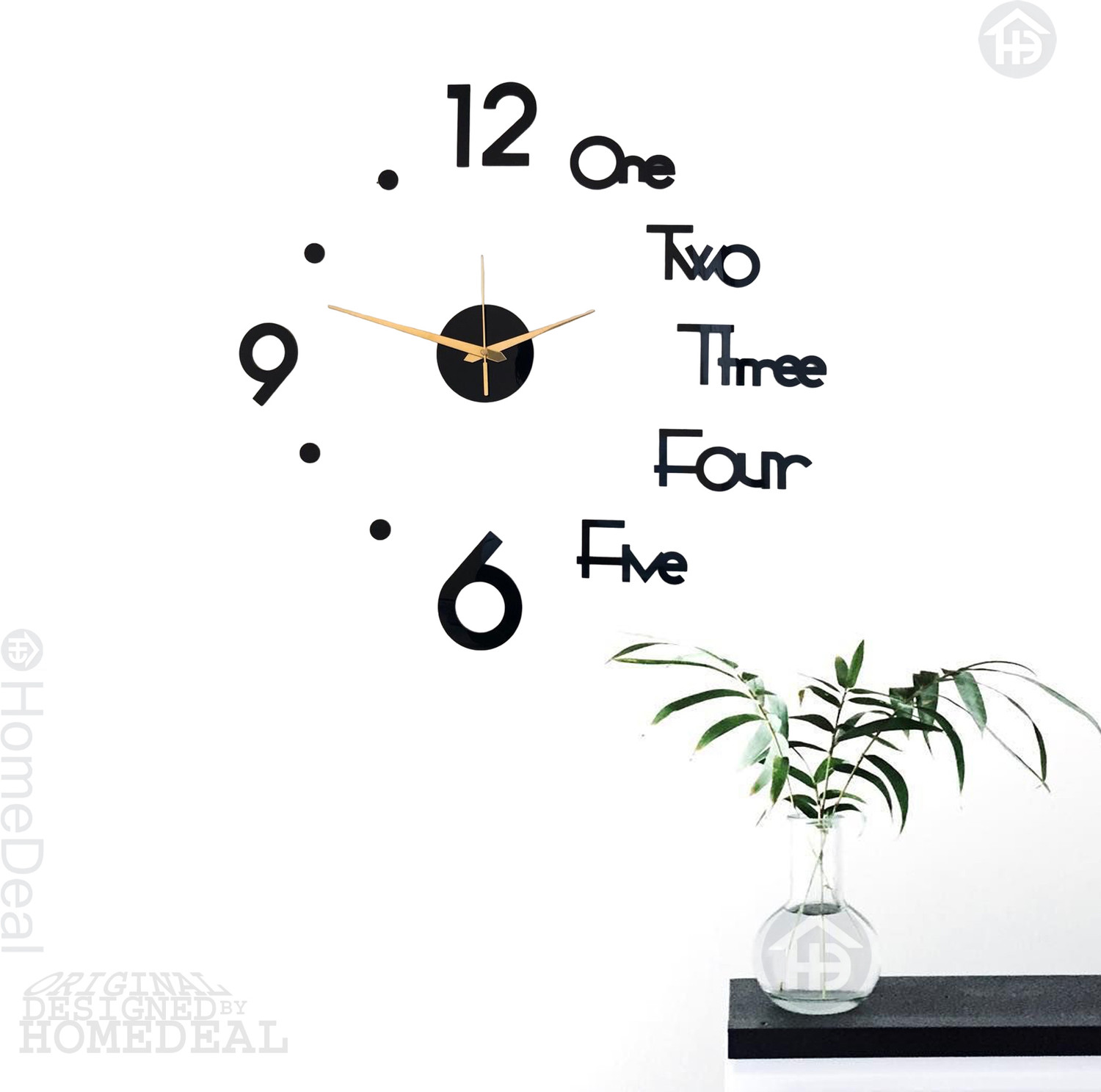 Image of HomeDeal Analog 64 cm X 64 cm Wall Clock