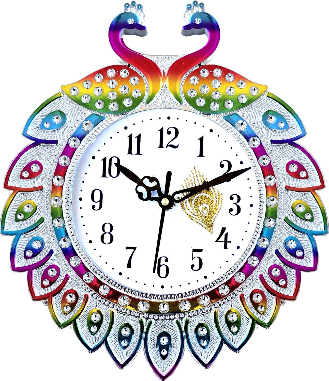 setu creation Analog 28 cm X 28 cm Wall Clock (Multicolor, With G