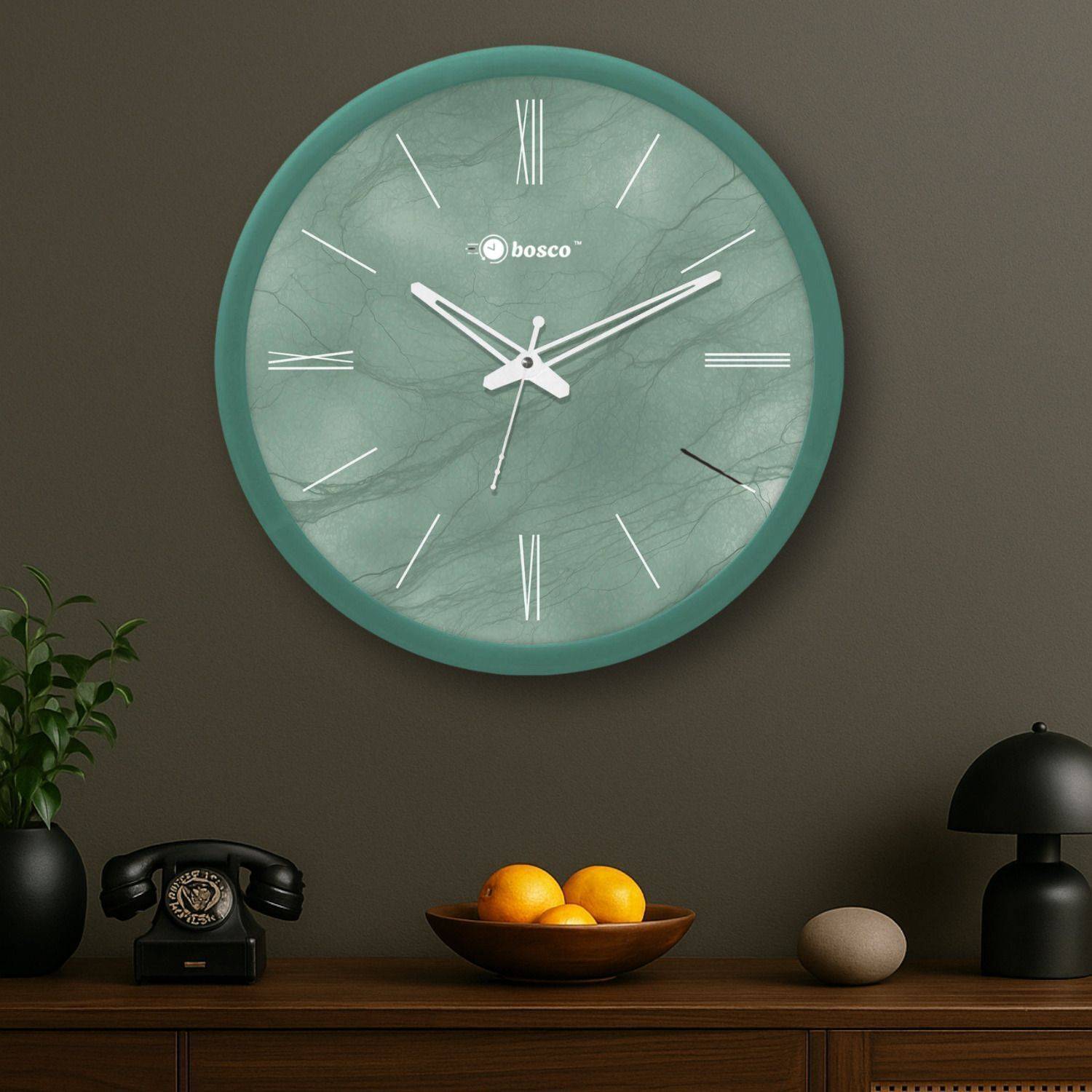 BOSCO Analog 30 cm X 30 cm Wall Clock (Green, With Glass, Standard) deal from flipkart BOSCO Analog 30 cm X 30 cm Wall Clock (Green, With Glass, Standard) deal from flipkart