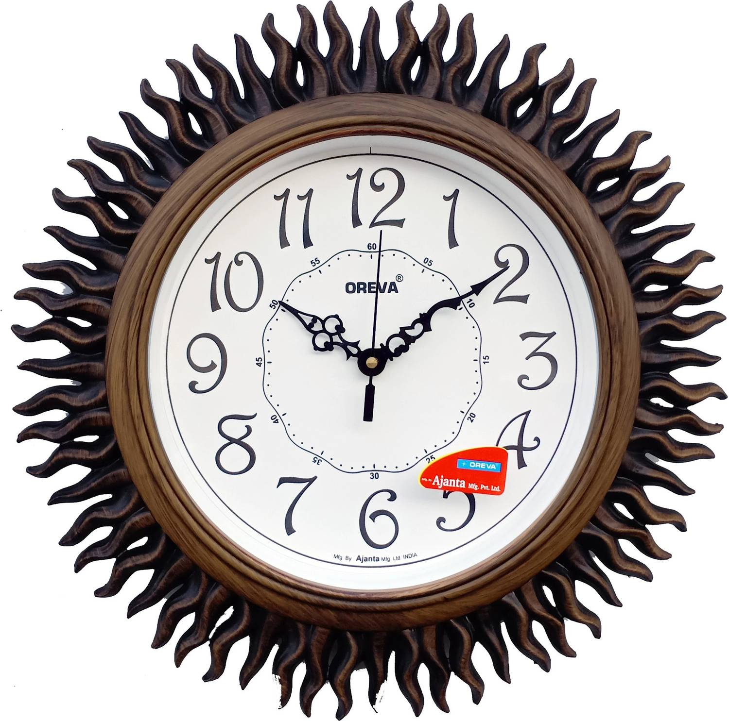 AJANTA Analog 32 cm X 32 cm Wall Clock (Multicolor, With Glass, S