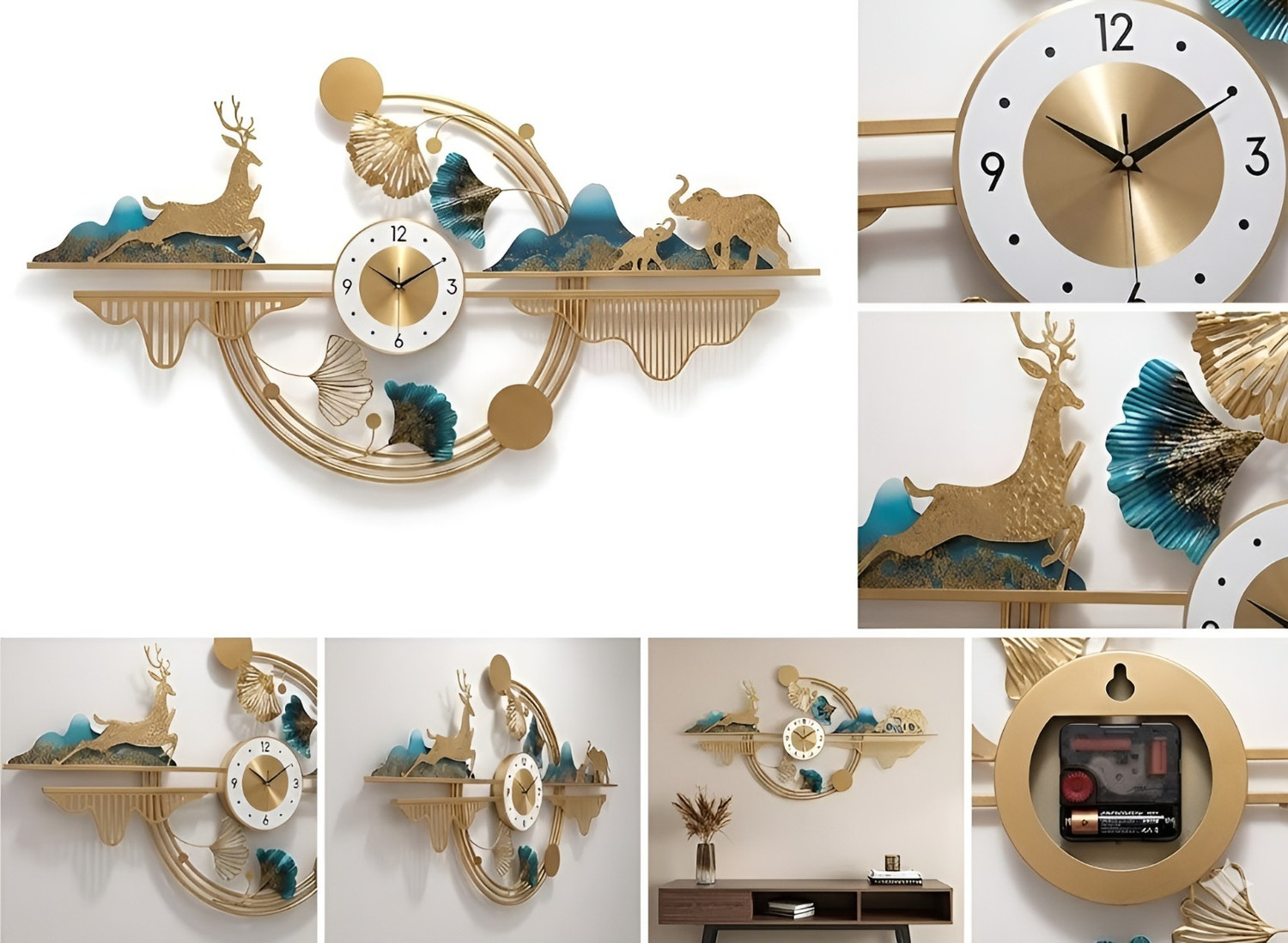 Image of Jinsharnam Analog 50 cm X 95 cm Wall Clock