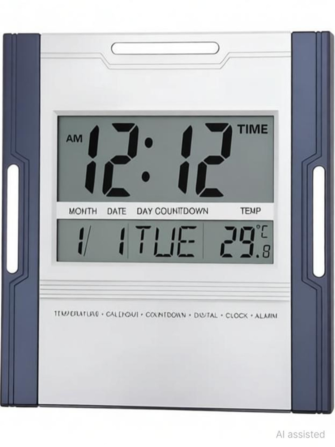Image of SEEMESH Digital 25 cm X 25 cm Wall Clock