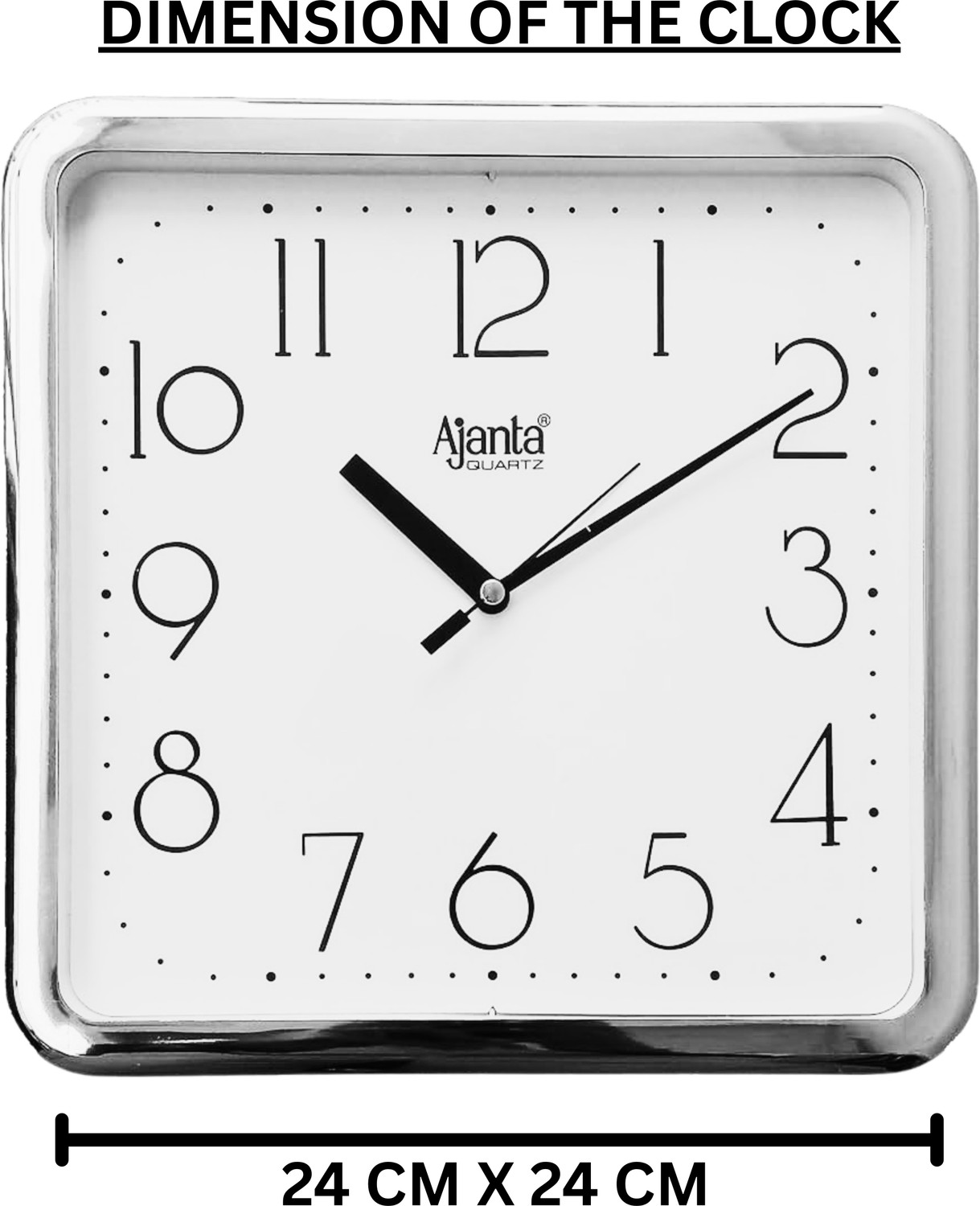 Image of AJANTA Analog 24 cm X 24 cm Wall Clock