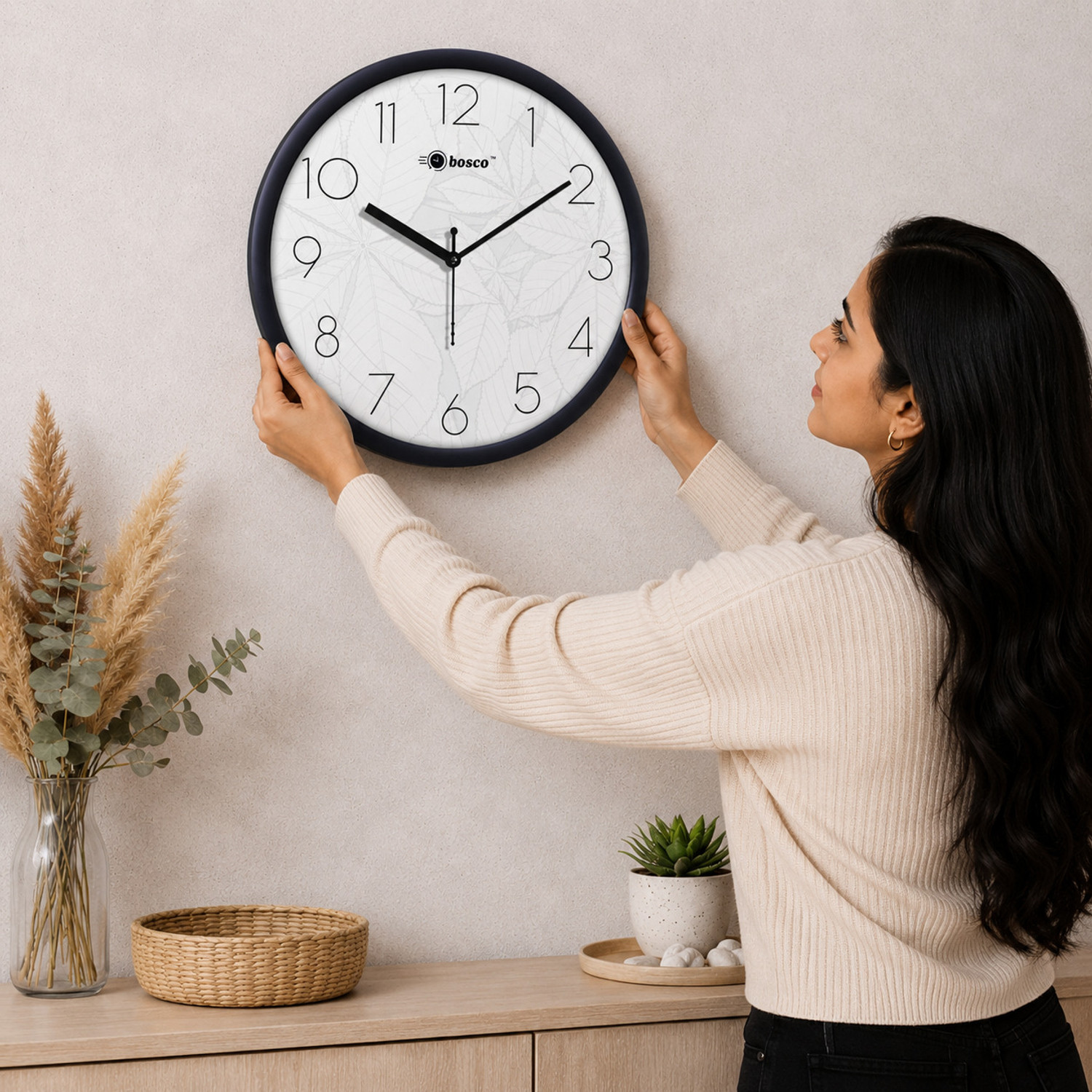 Image of BOSCO Analog 28 cm X 28 cm Wall Clock
