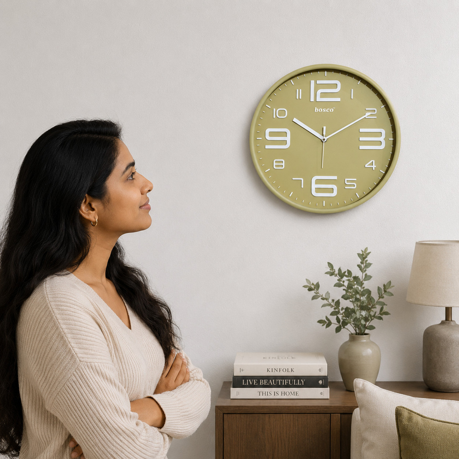 Image of BOSCO Analog 30 cm X 30 cm Wall Clock