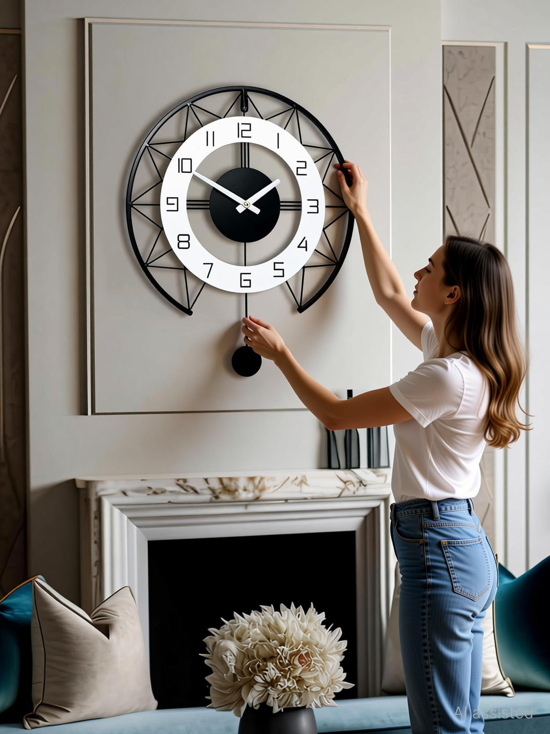 Image of CARTVILLA Analog 40 cm X 40 cm Wall Clock
