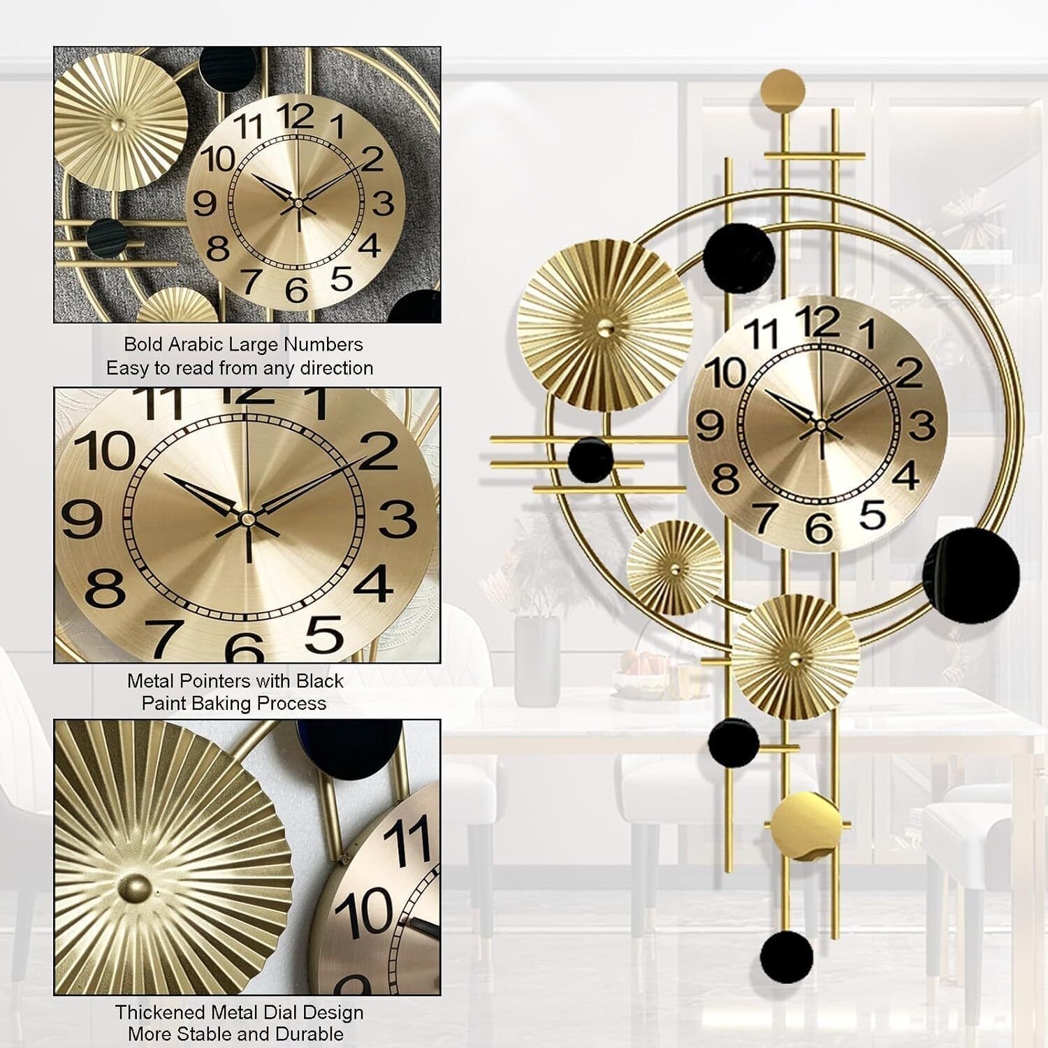 Image of Unique Star M S Analog 54 cm X 70 cm Wall Clock