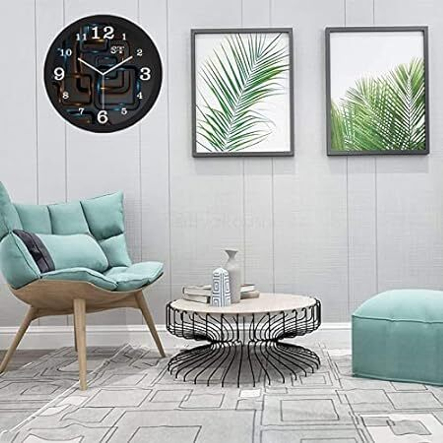Image of bur Analog 28 cm X 28 cm Wall Clock