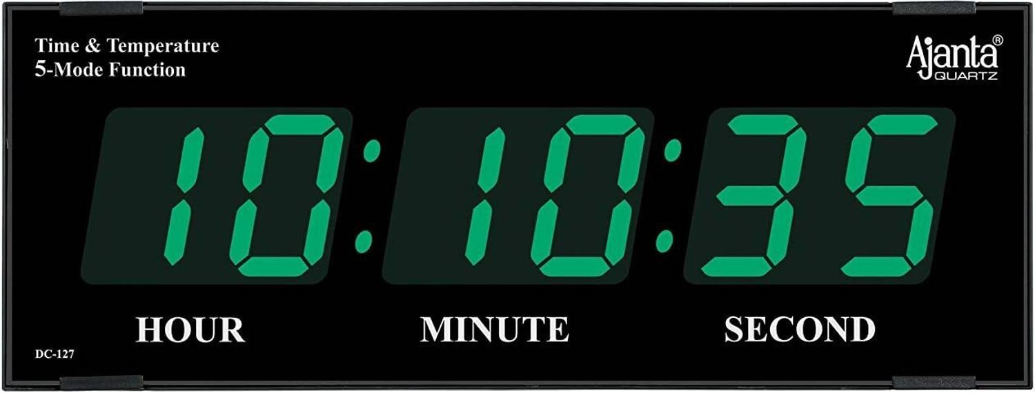 AJANTA Digital 35 cm X 17 cm Wall Clock