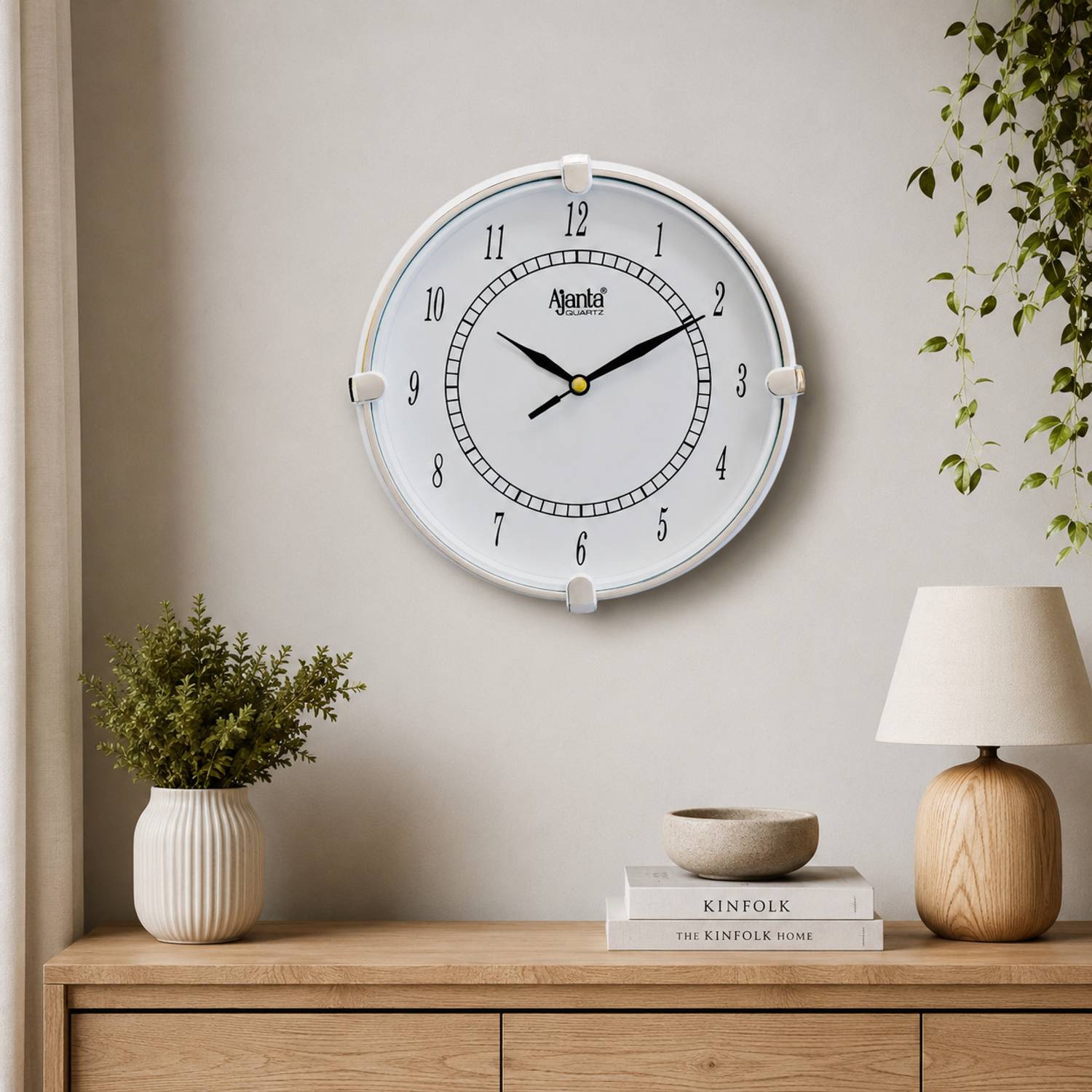 AJANTA Analog 19 cm Wall Clock - Image 1
