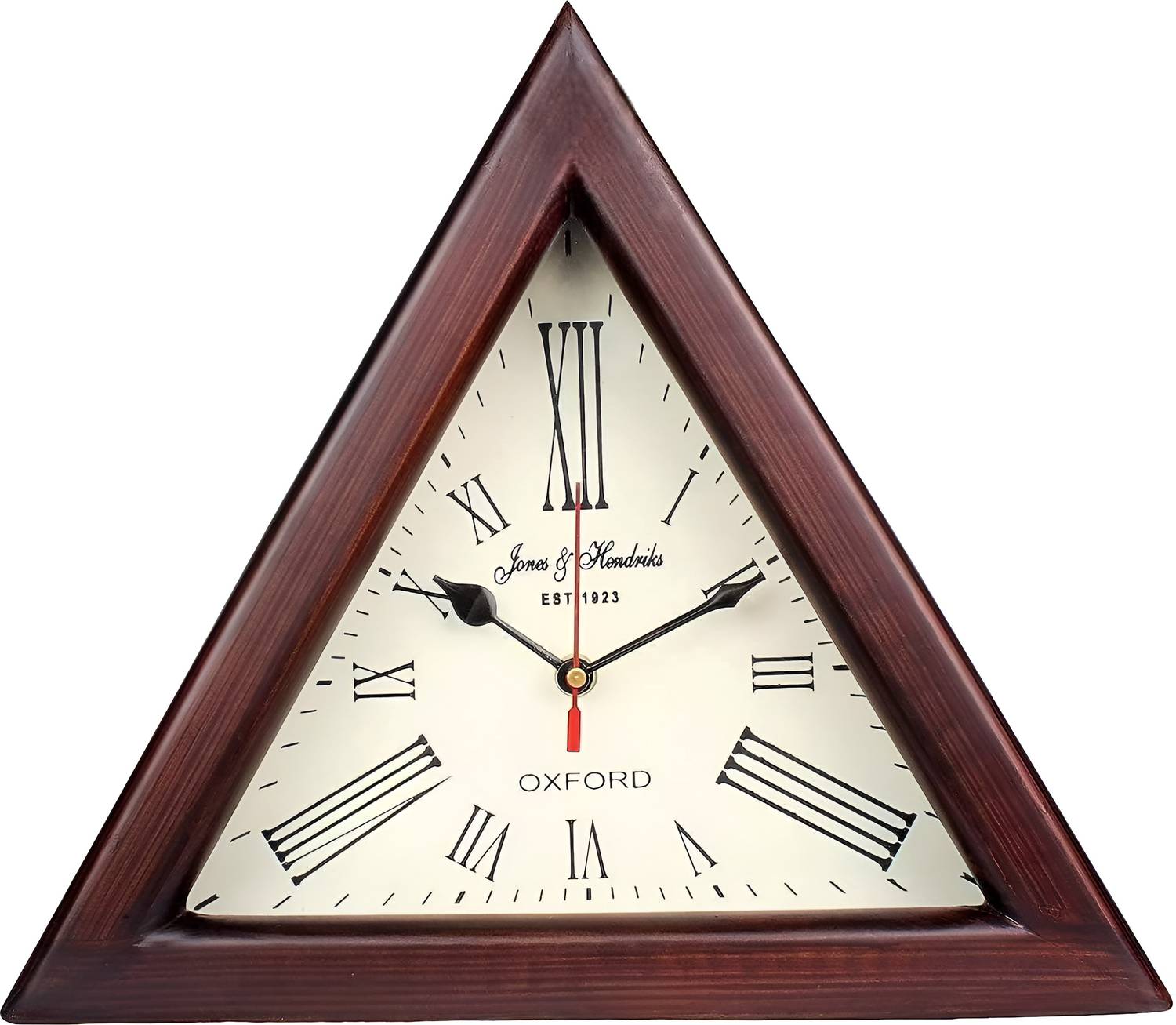 NT Trader Analog 40 cm X 40 cm Wall Clock (Brown, With Glass, Sta