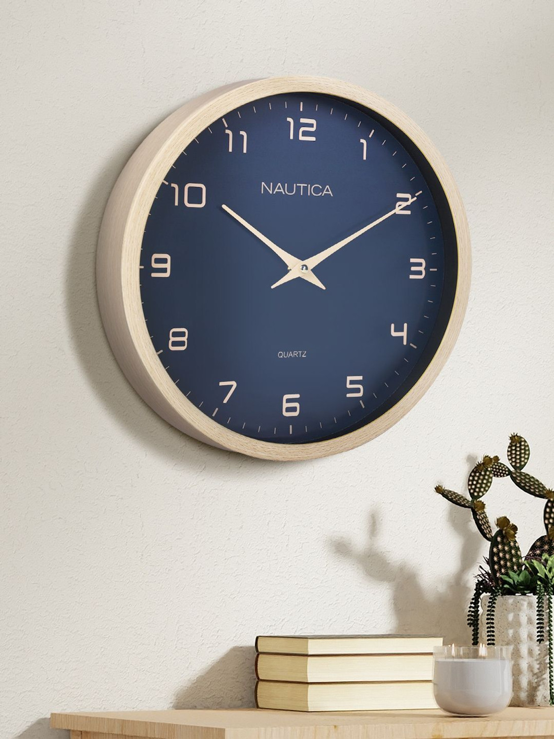 Image of Nautica Analog 30 cm X 30 cm Wall Clock