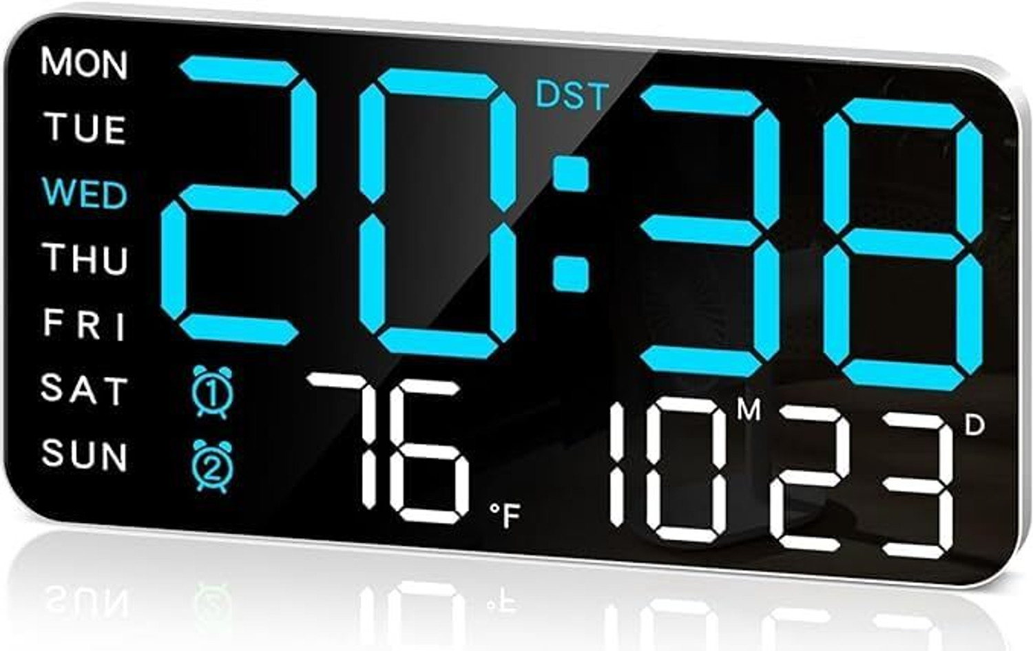 Image of Zeinwap Digital 11 cm X 21.5 cm Wall Clock