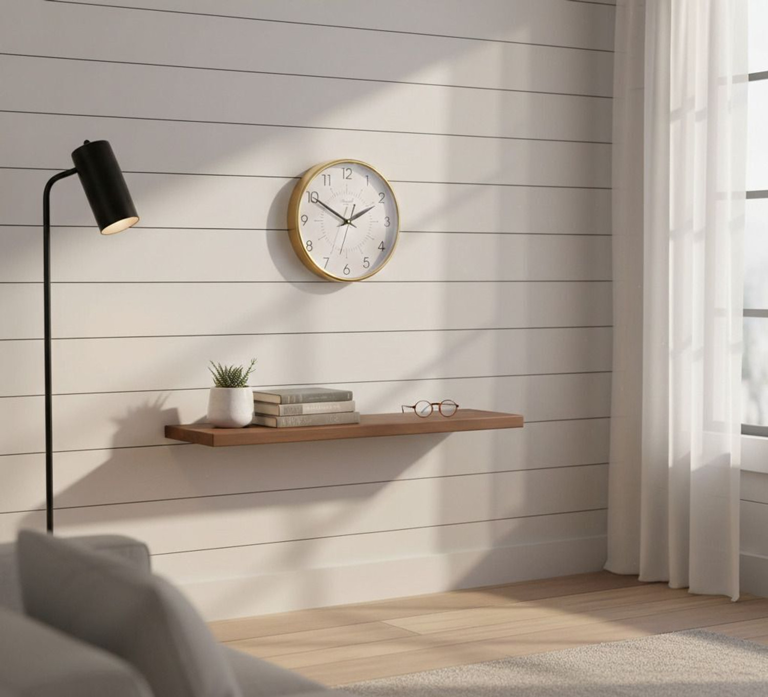 Image of maxwell Quartz Analog 26 cm X 26 cm Wall Clock