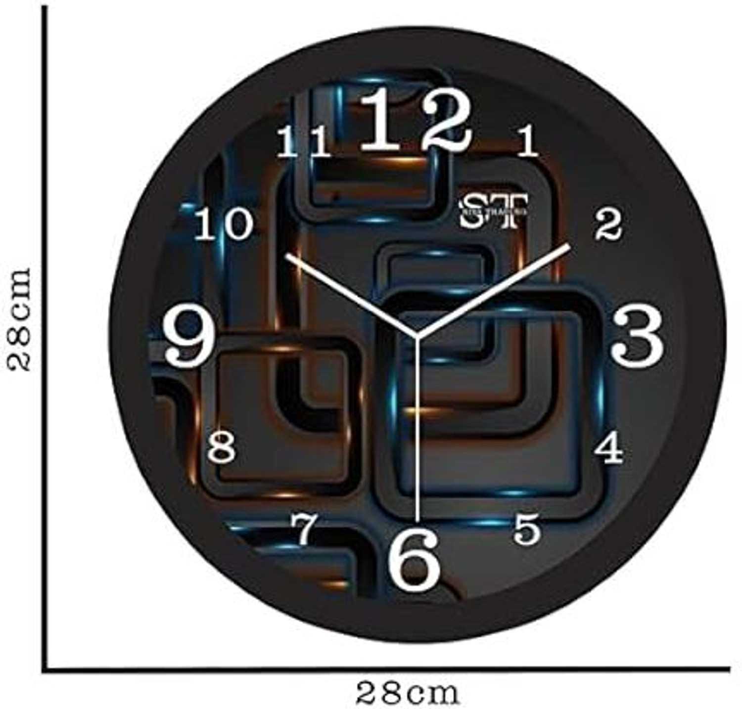 Image of bur Analog 28 cm X 28 cm Wall Clock