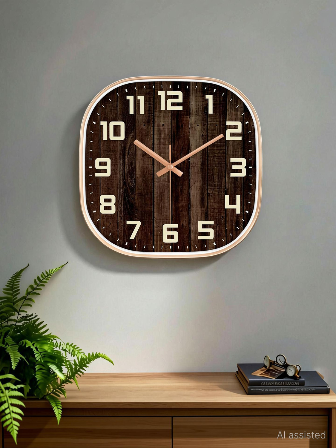 Image of GINOYABROTHERS Analog 30 cm X 30 cm Wall Clock
