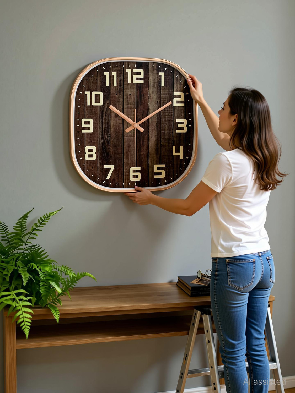 Image of GINOYABROTHERS Analog 30 cm X 30 cm Wall Clock
