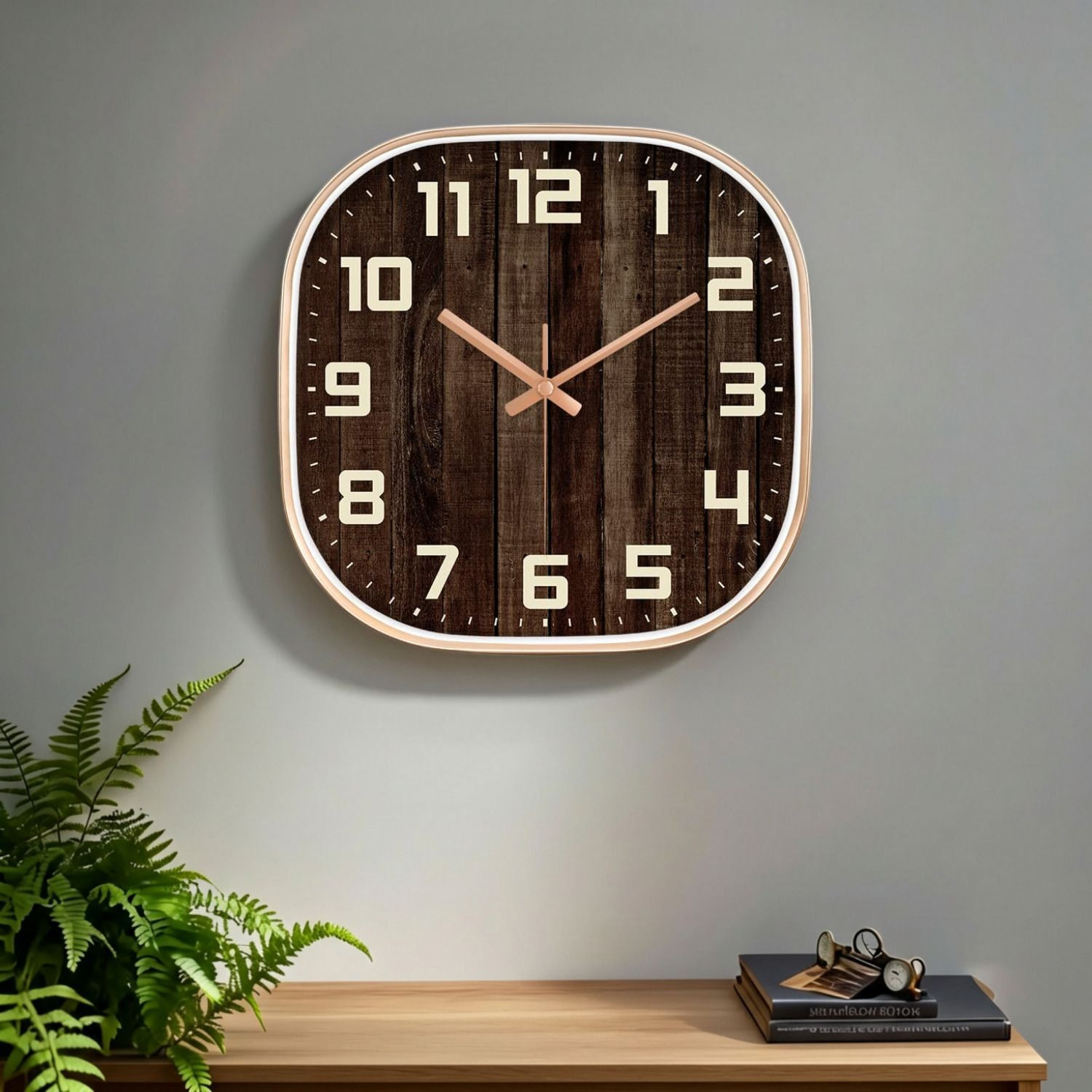 Image of GINOYABROTHERS Analog 30 cm X 30 cm Wall Clock