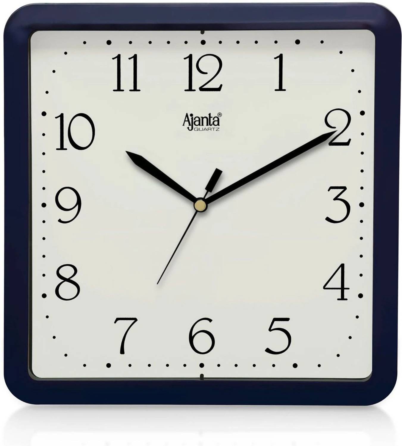 AJANTA Analog 22 cm X 22 cm Wall Clock (Blue, With Glass, Standar