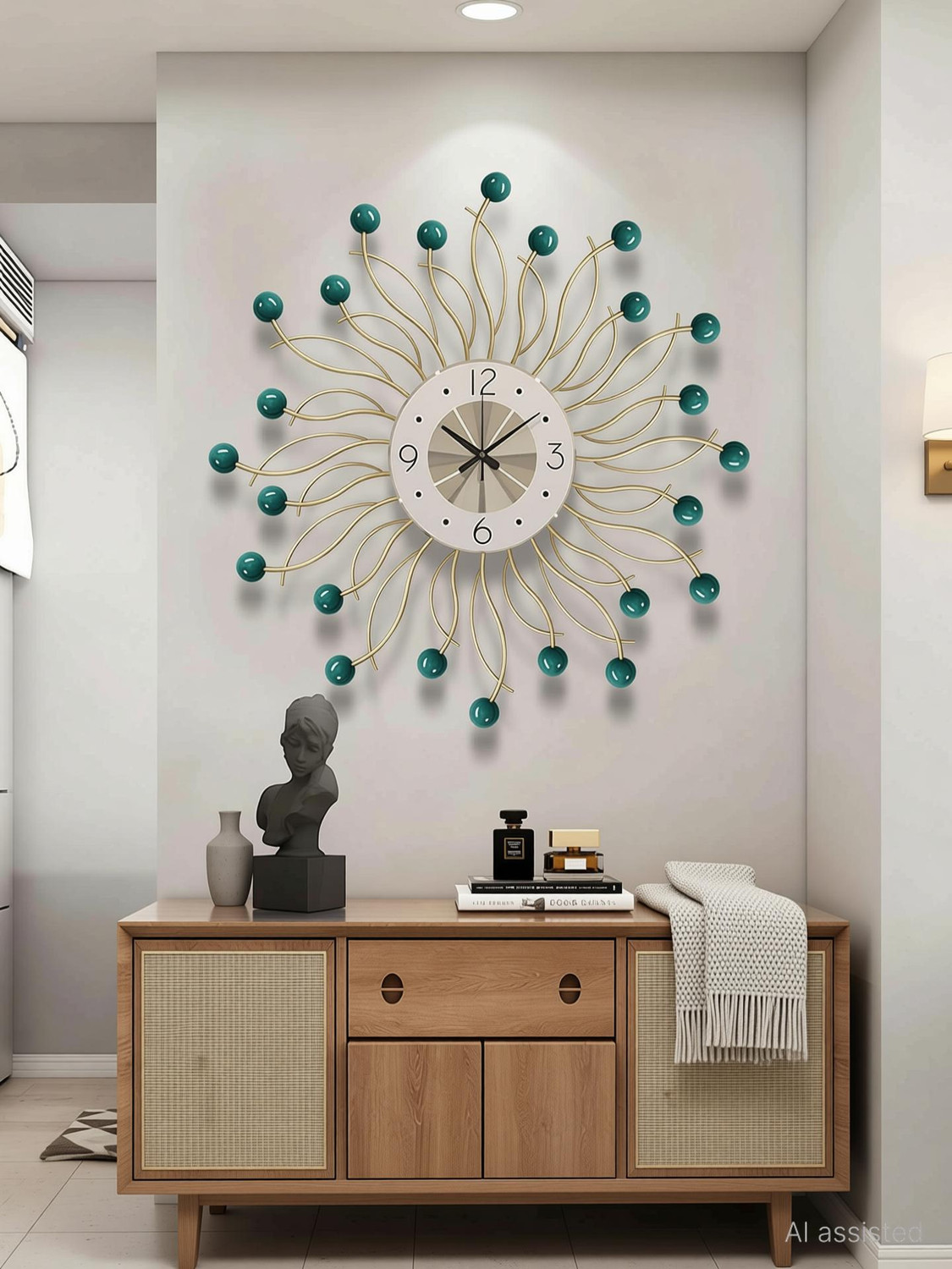Image of F K Metals Analog 50 cm X 50 cm Wall Clock