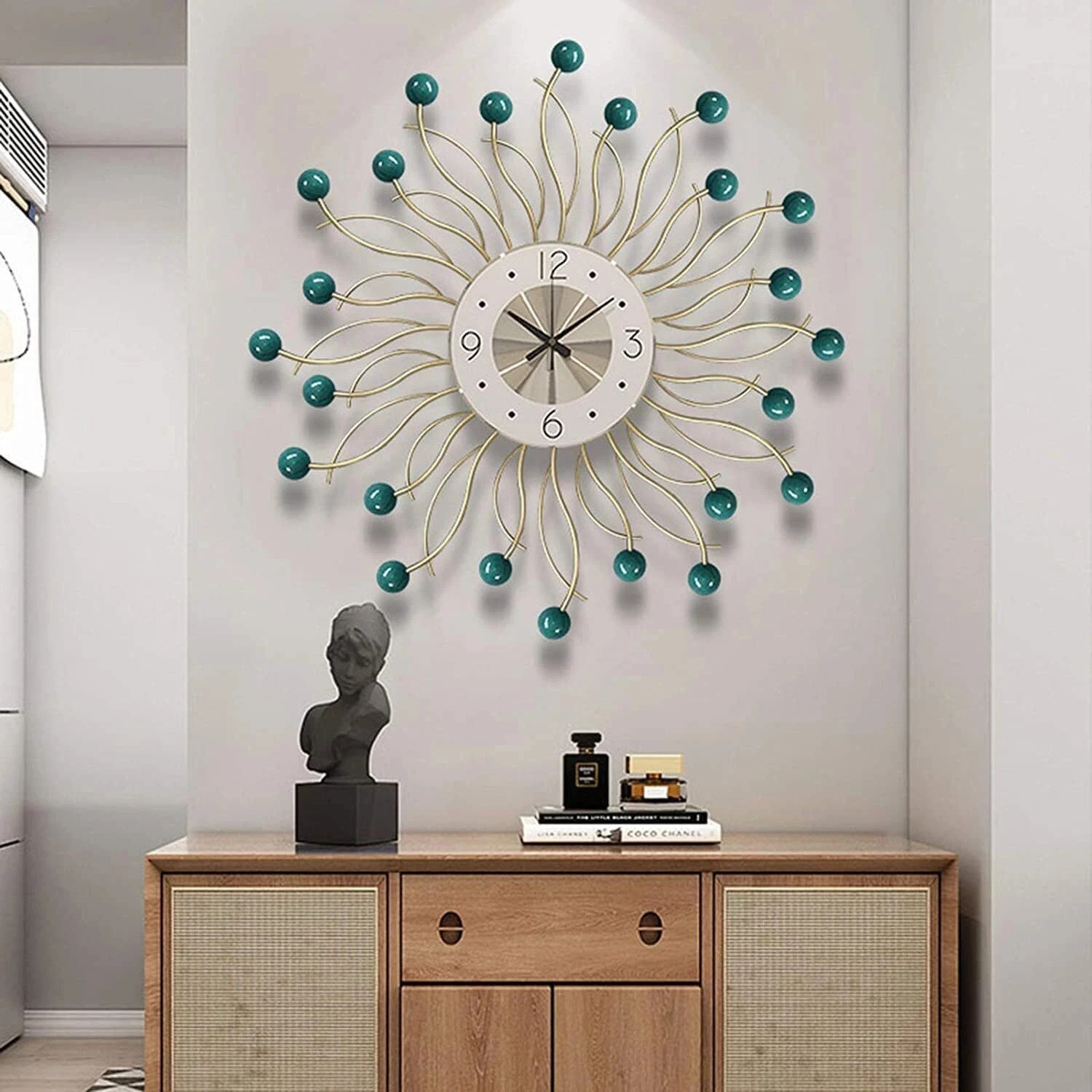 Image of F K Metals Analog 50 cm X 50 cm Wall Clock