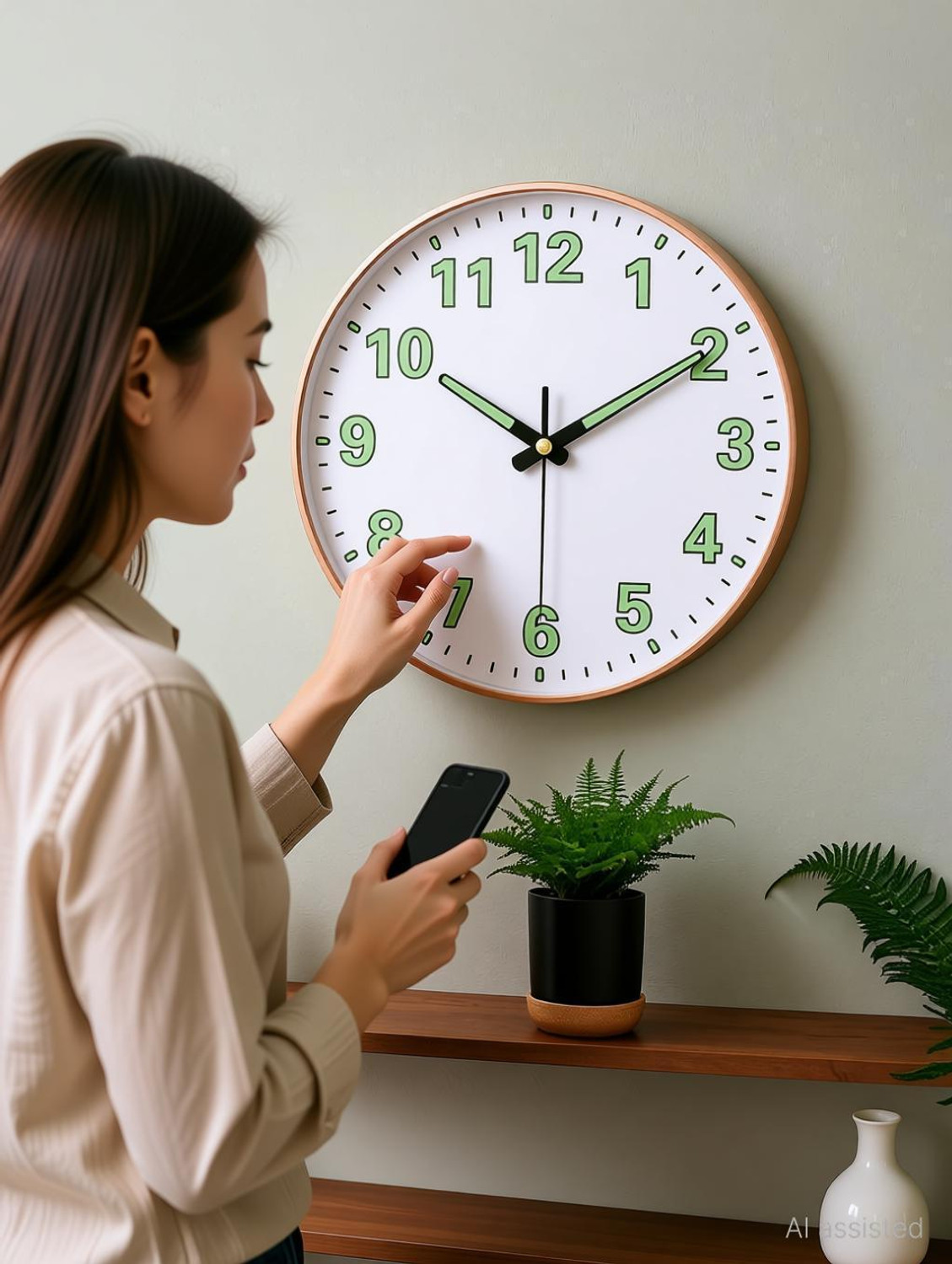 Image of WHISKET Analog 30 cm X 30 cm Wall Clock