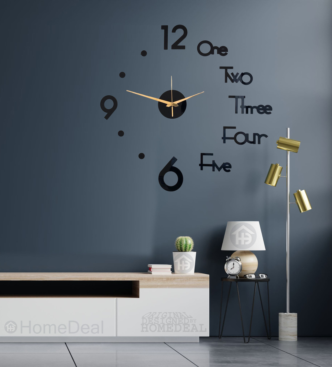 Image of HomeDeal Analog 64 cm X 64 cm Wall Clock