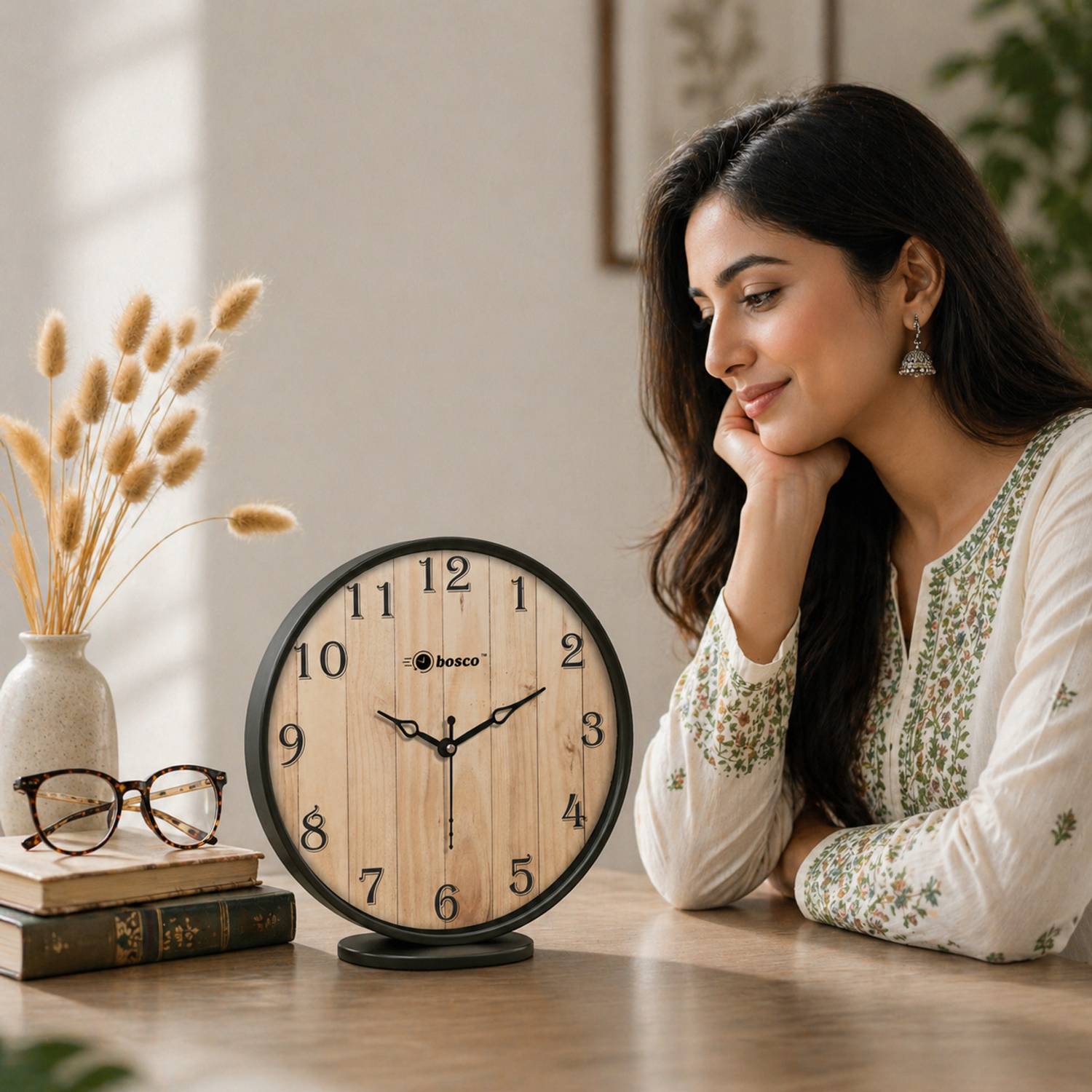 BOSCO Analog 20 cm X 20 cm Wall Clock