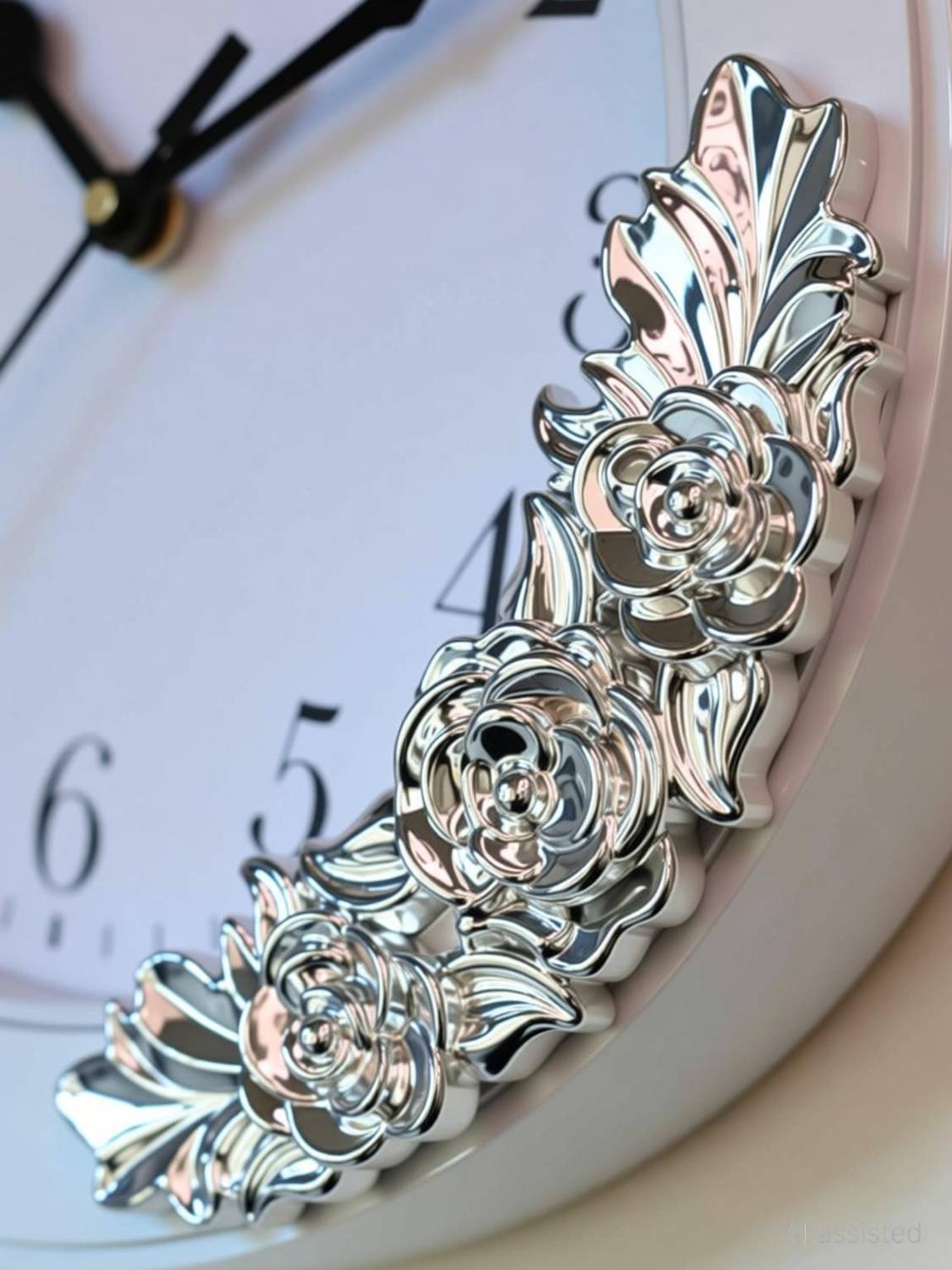 zyron 25x25 cm Analog Wall Clock White - Image 4