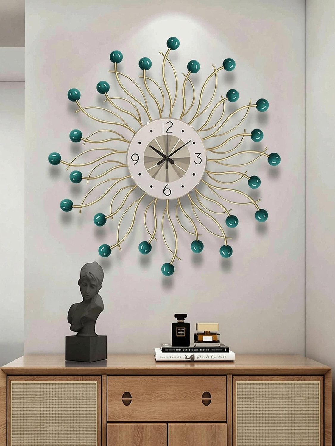 Image of F K Metals Analog 50 cm X 50 cm Wall Clock