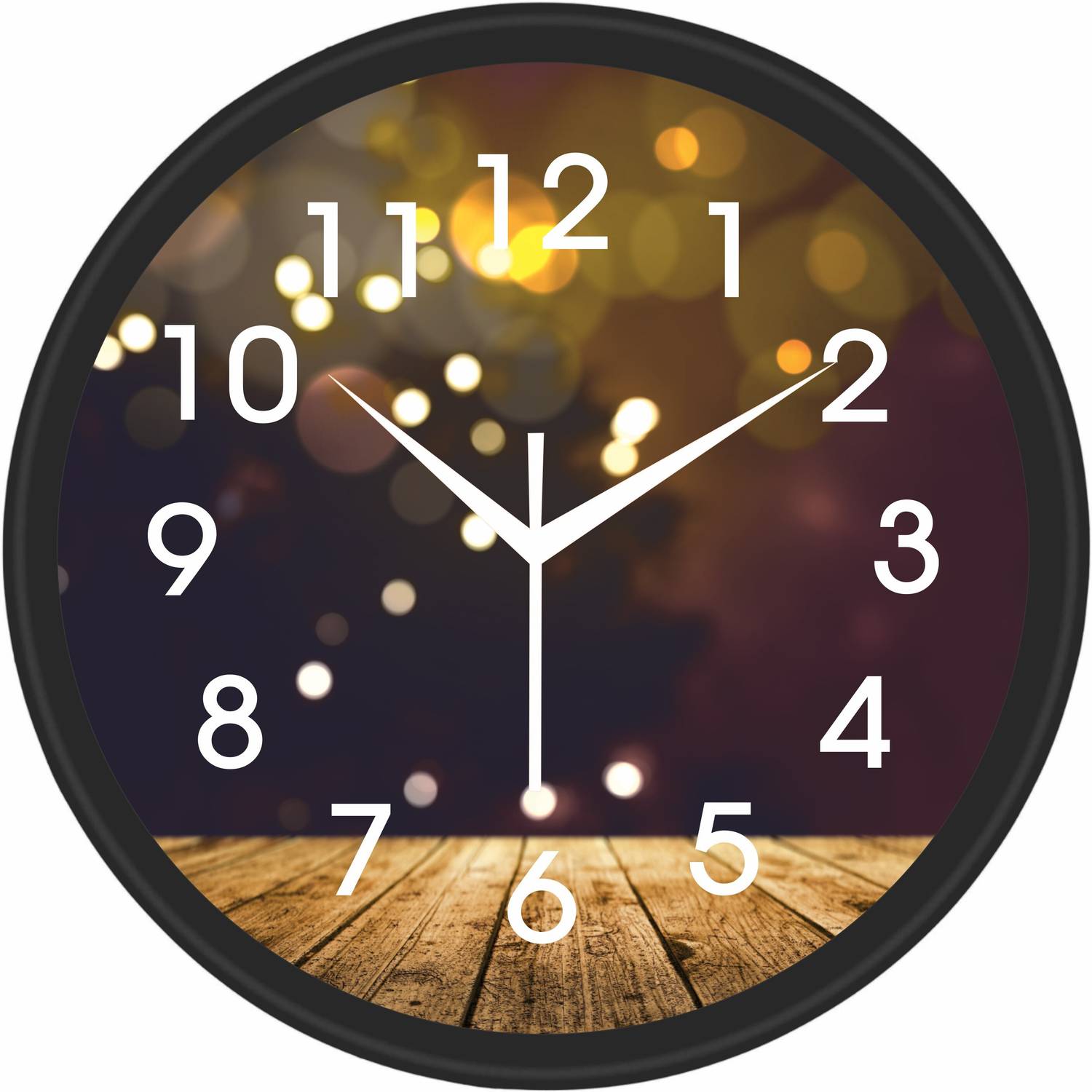 trendy homes Analog 26 cm X 26 cm Wall Clock (Gold, With Glass, S
