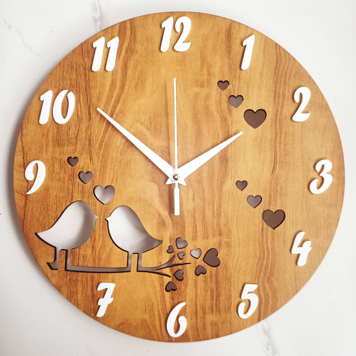 Dashing Analog 30.5 cm X 30.5 cm Wall Clock (Brown, Without Glass