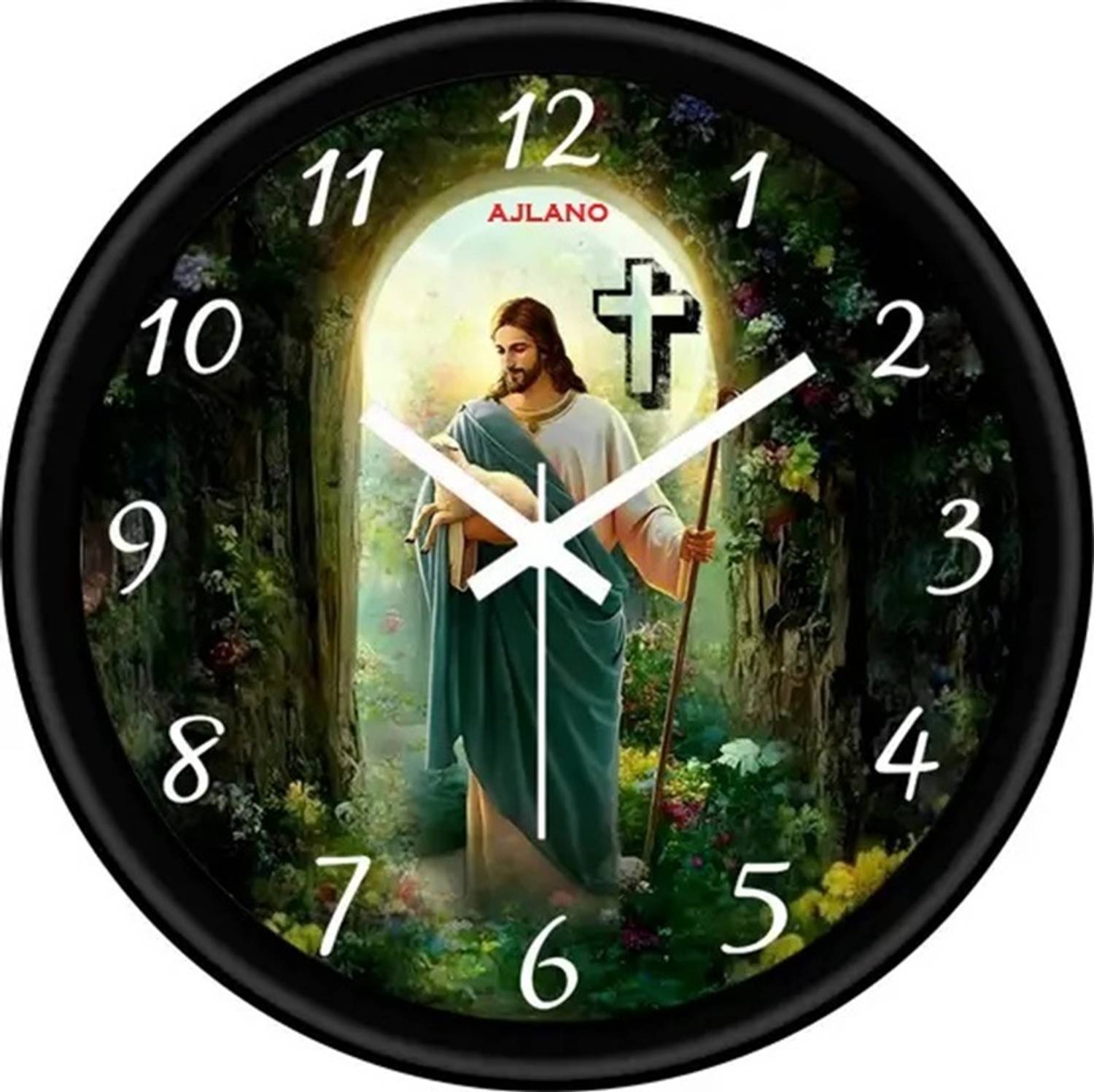 AJLANO Analog 25 cm X 25 cm Wall Clock