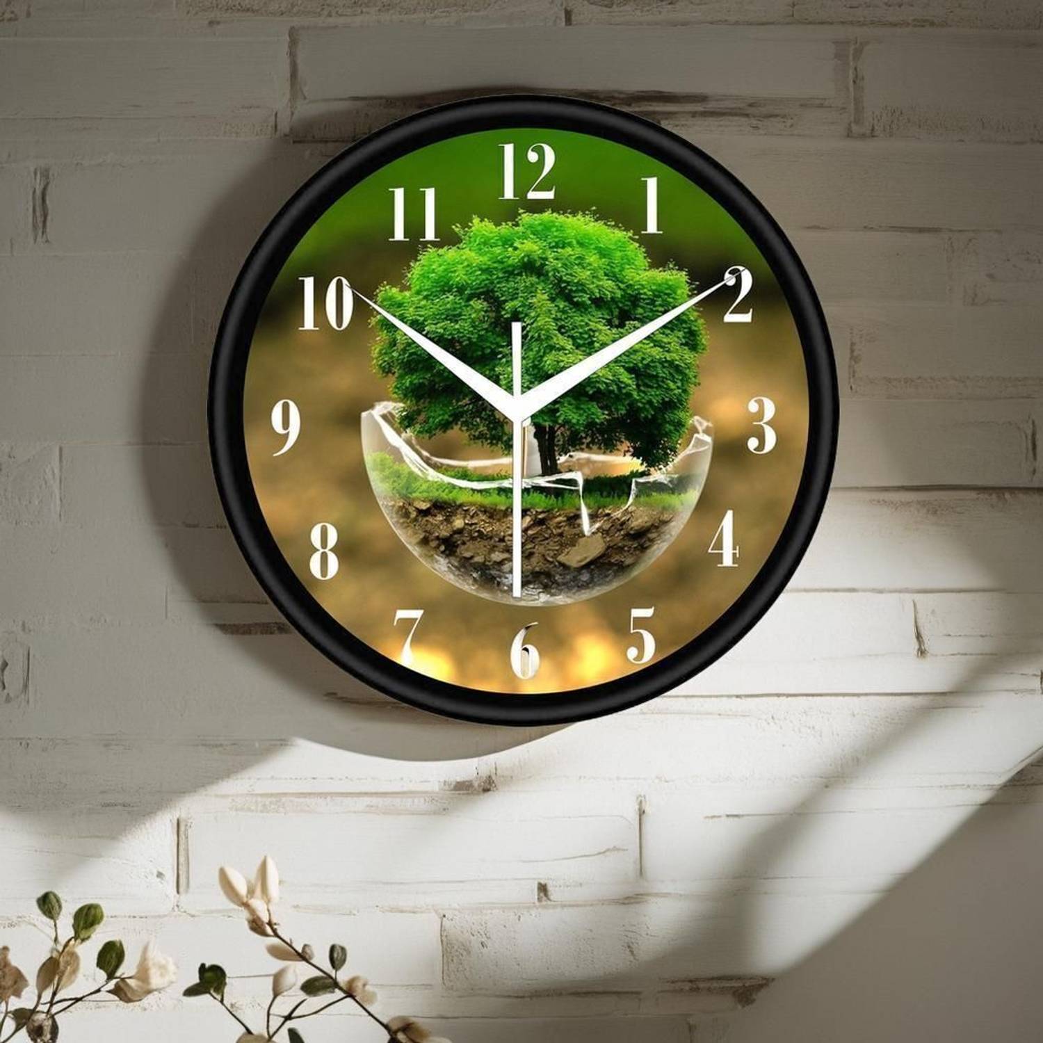 pari enterprises Analog 25 cm X 25 cm Wall Clock (Multicolor, Wit