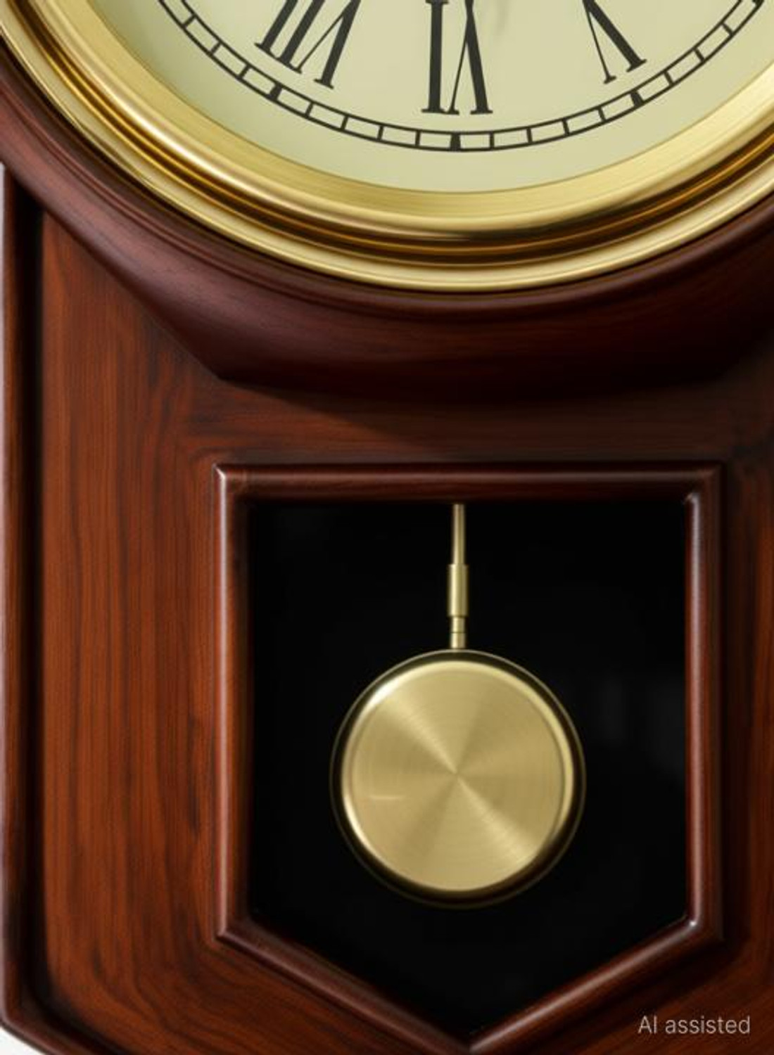 Image of NAUTIKRAFT Analog 52 cm X 30 cm Wall Clock