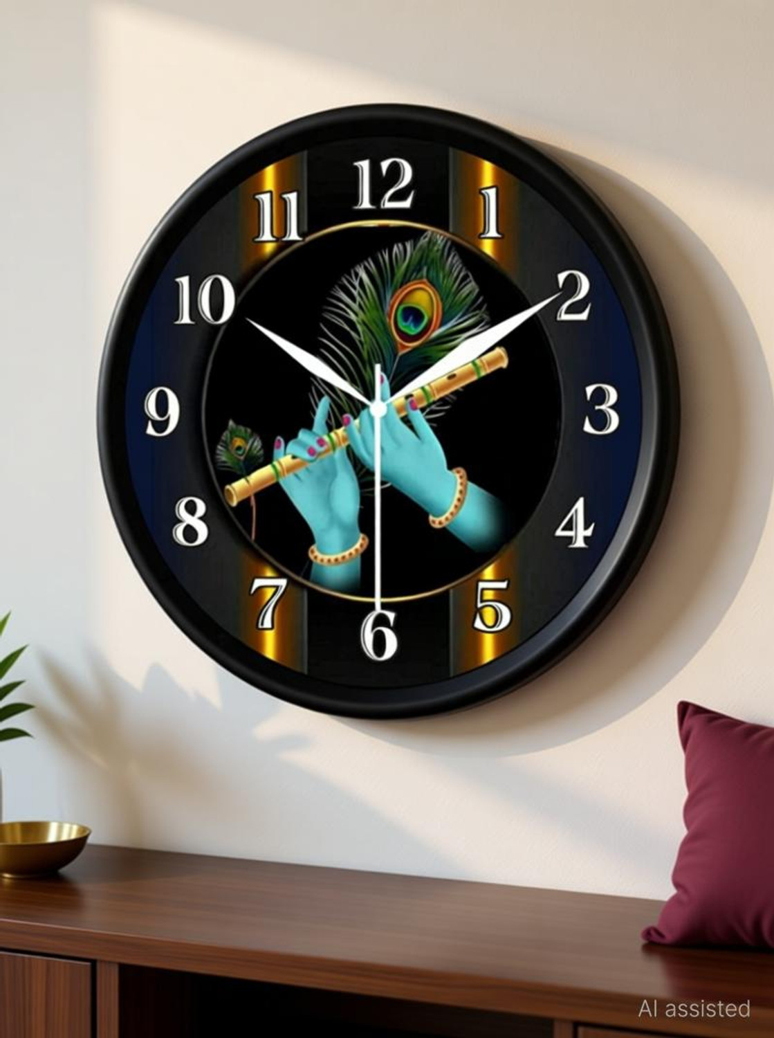 Image of AJLANO Analog 25 cm X 25 cm Wall Clock