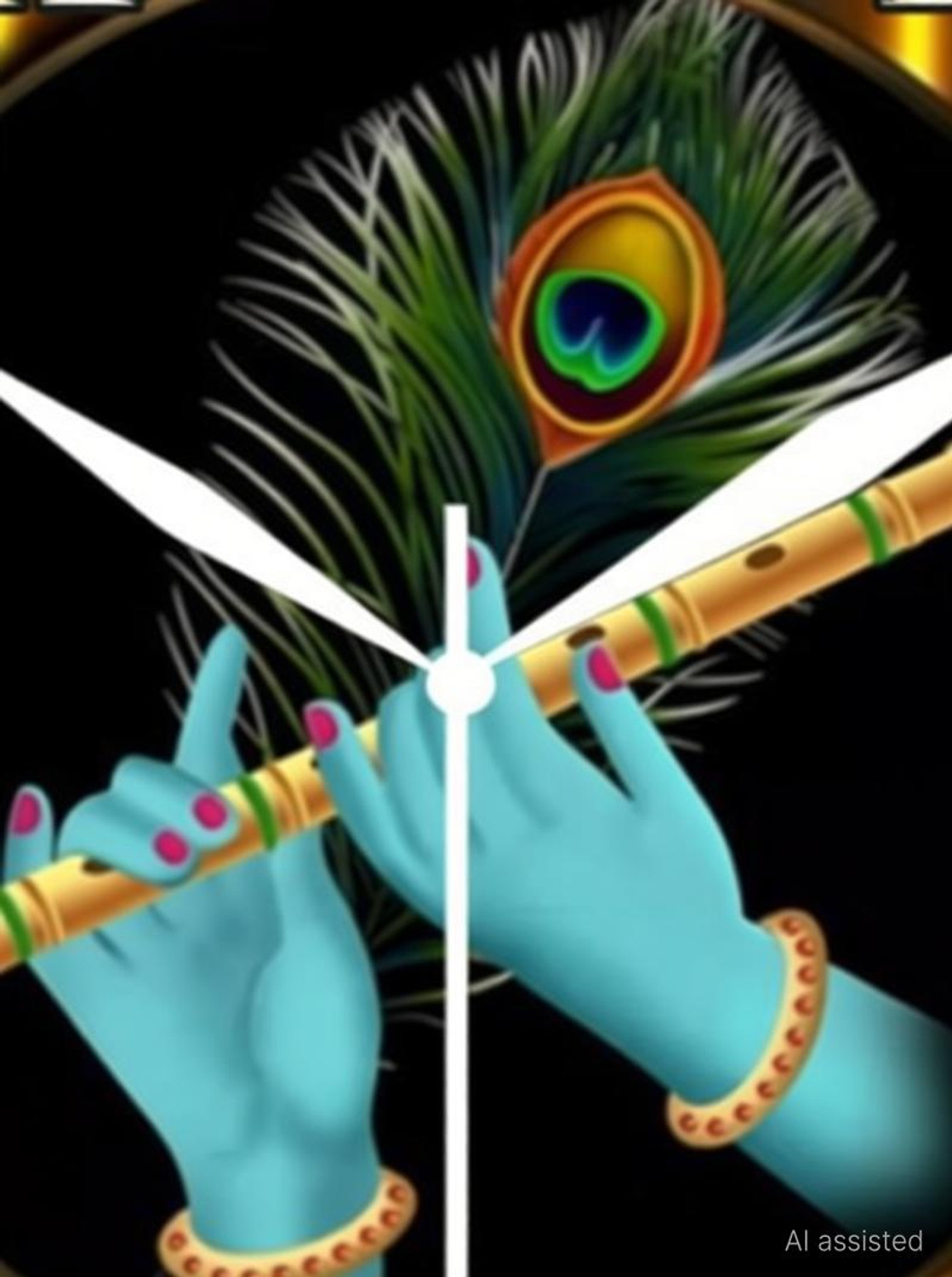 Image of AJLANO Analog 25 cm X 25 cm Wall Clock