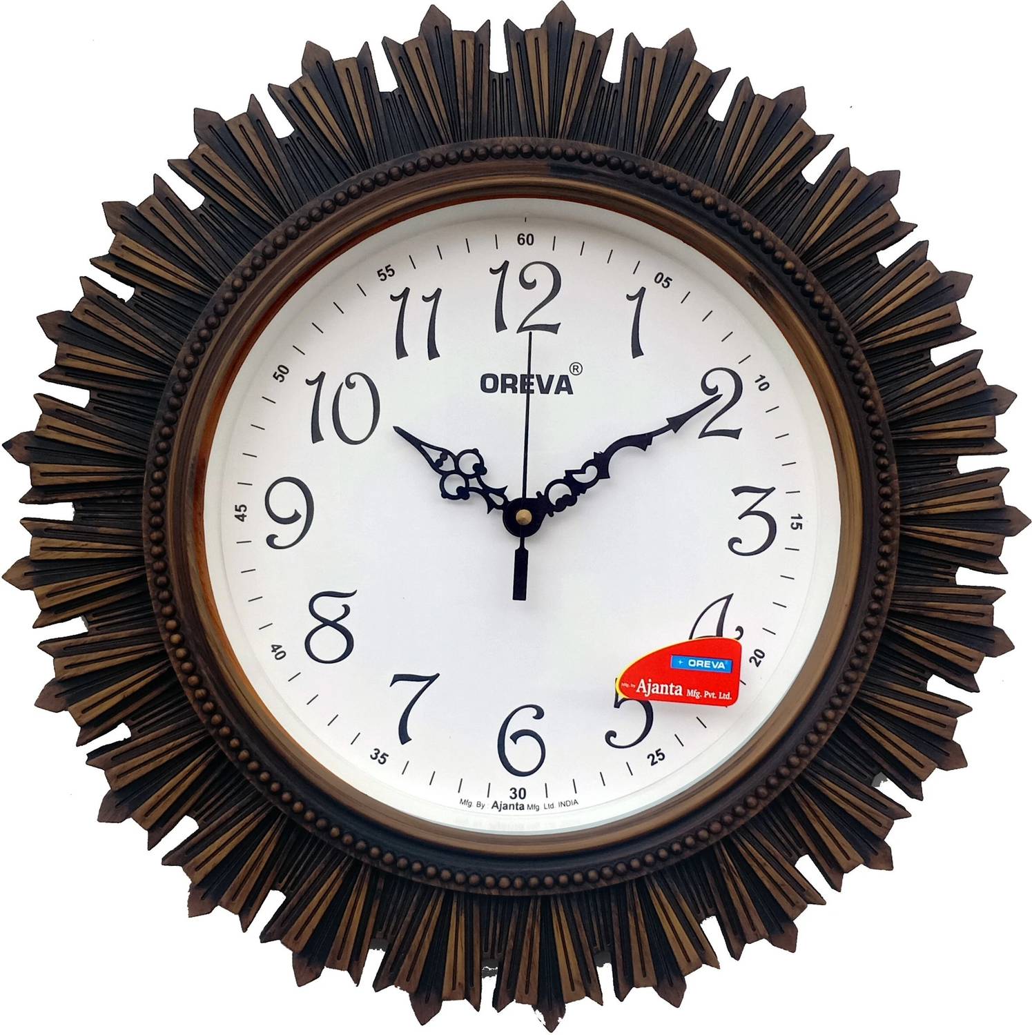 AJANTA Analog 32 cm X 32 cm Wall Clock (Multicolor, With Glass, S