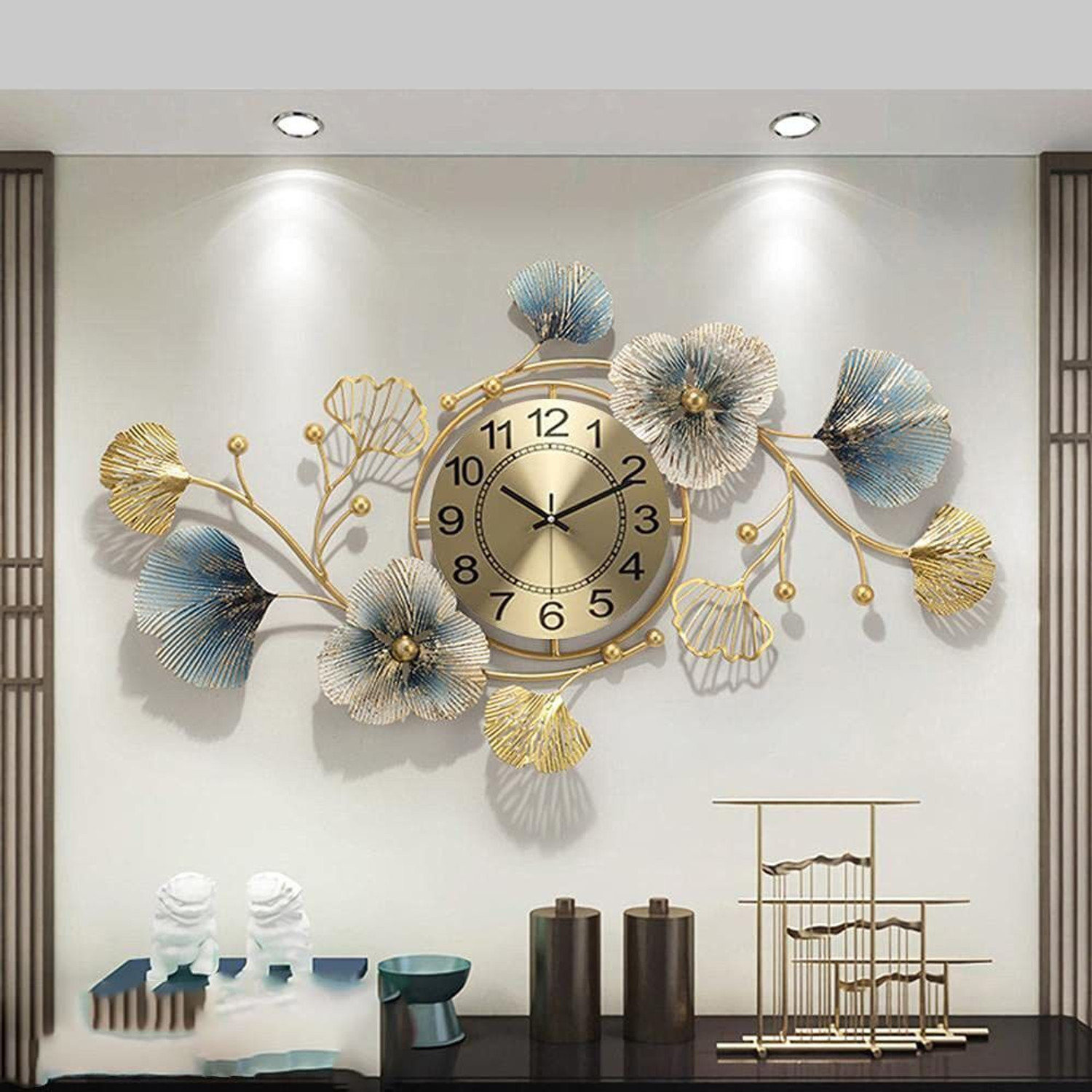 Image of F K Metals Analog 52 cm X 82 cm Wall Clock