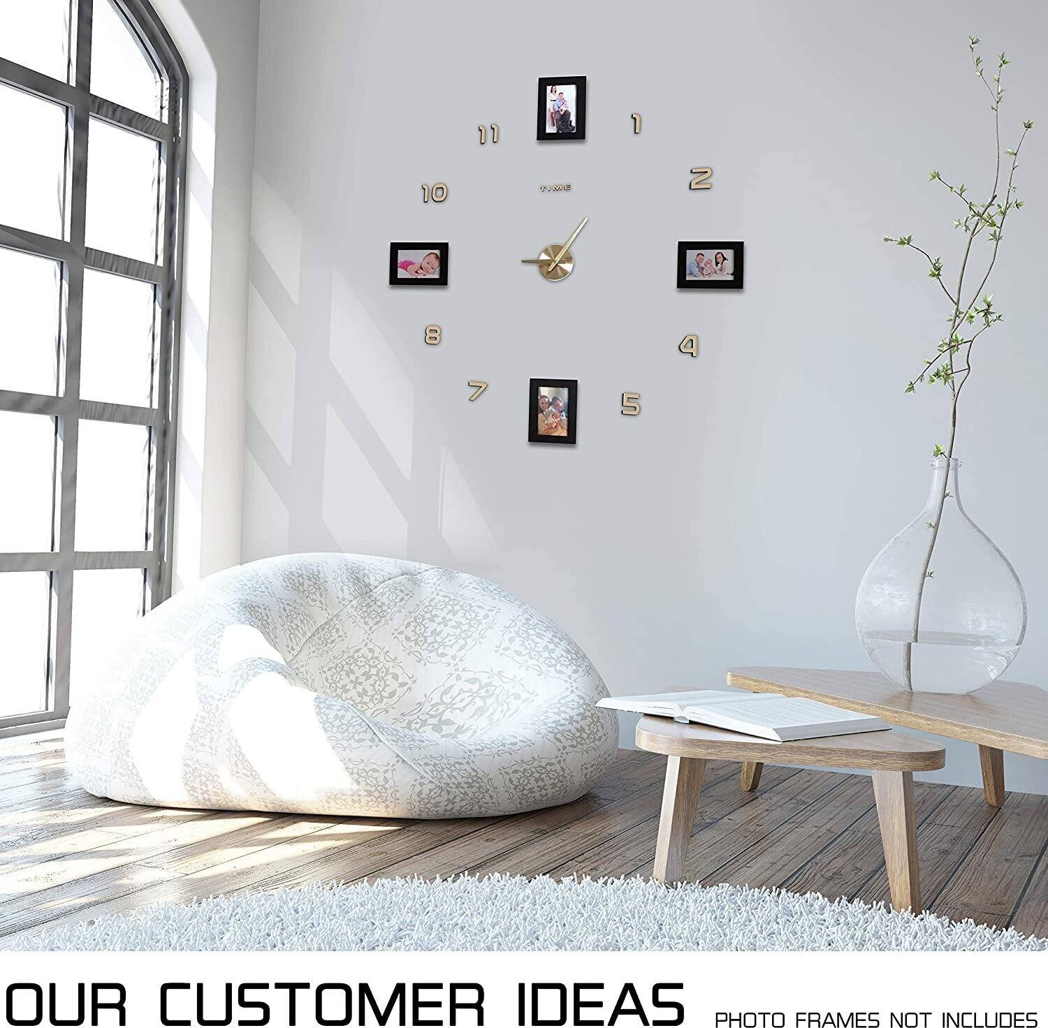 Megias Analog 60 cm X 60 cm Wall Clock (Brown, Without Glass, DIY