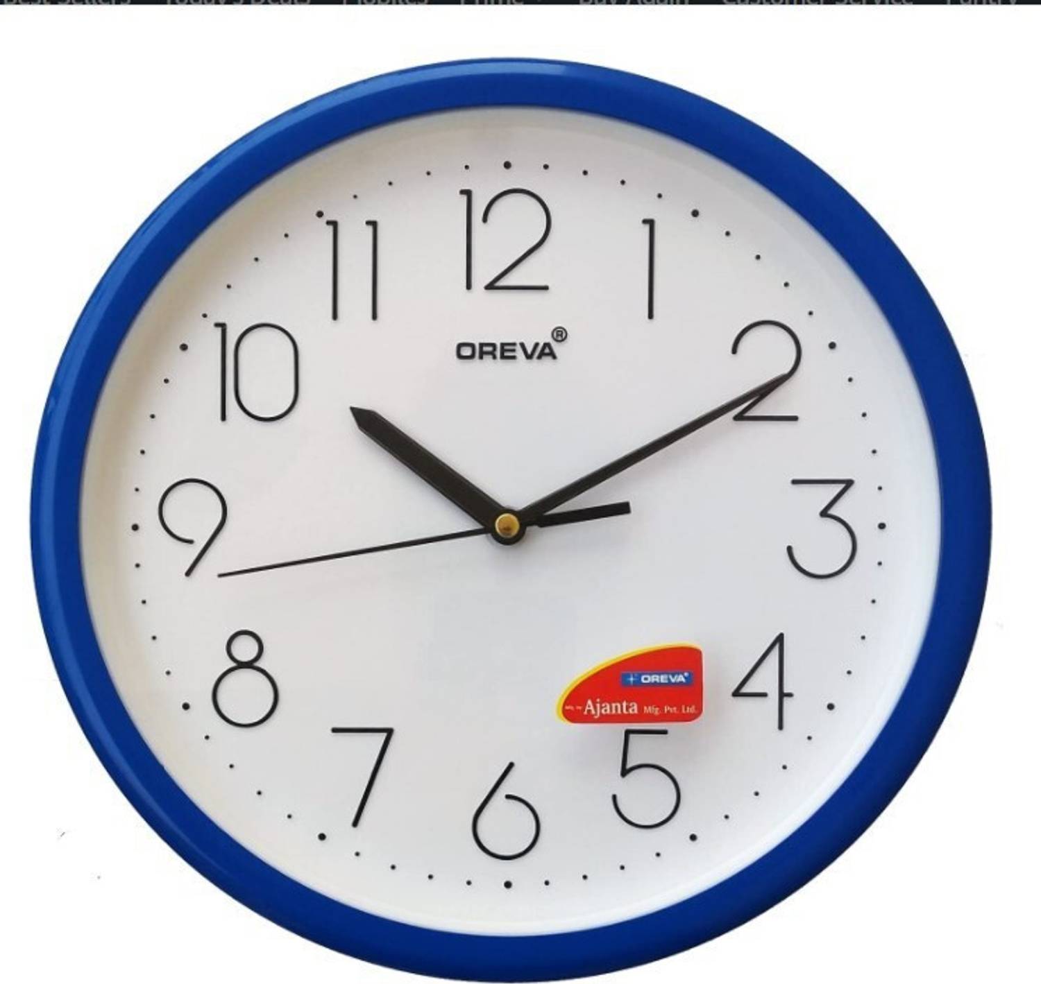 AJANTA Analog 26.5 cm X 26.5 cm Wall Clock (Blue, Pink, With Glas