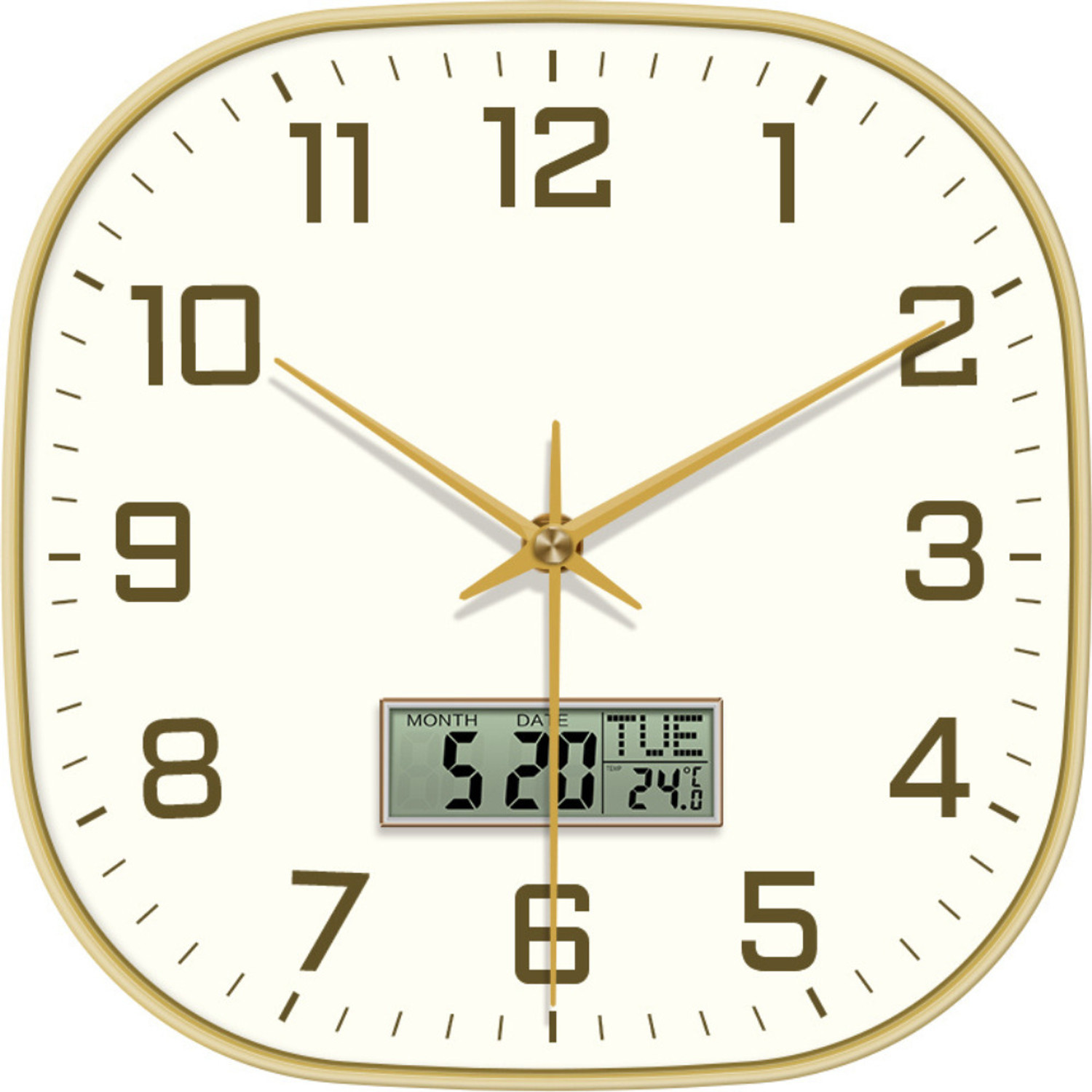 WHISKET® Digital 30.48 cm X 30.48 cm Wall Clock