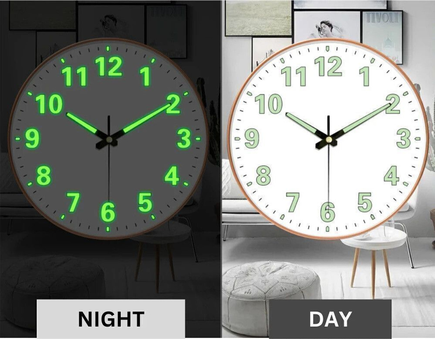 Image of WHISKET Analog 30 cm X 30 cm Wall Clock
