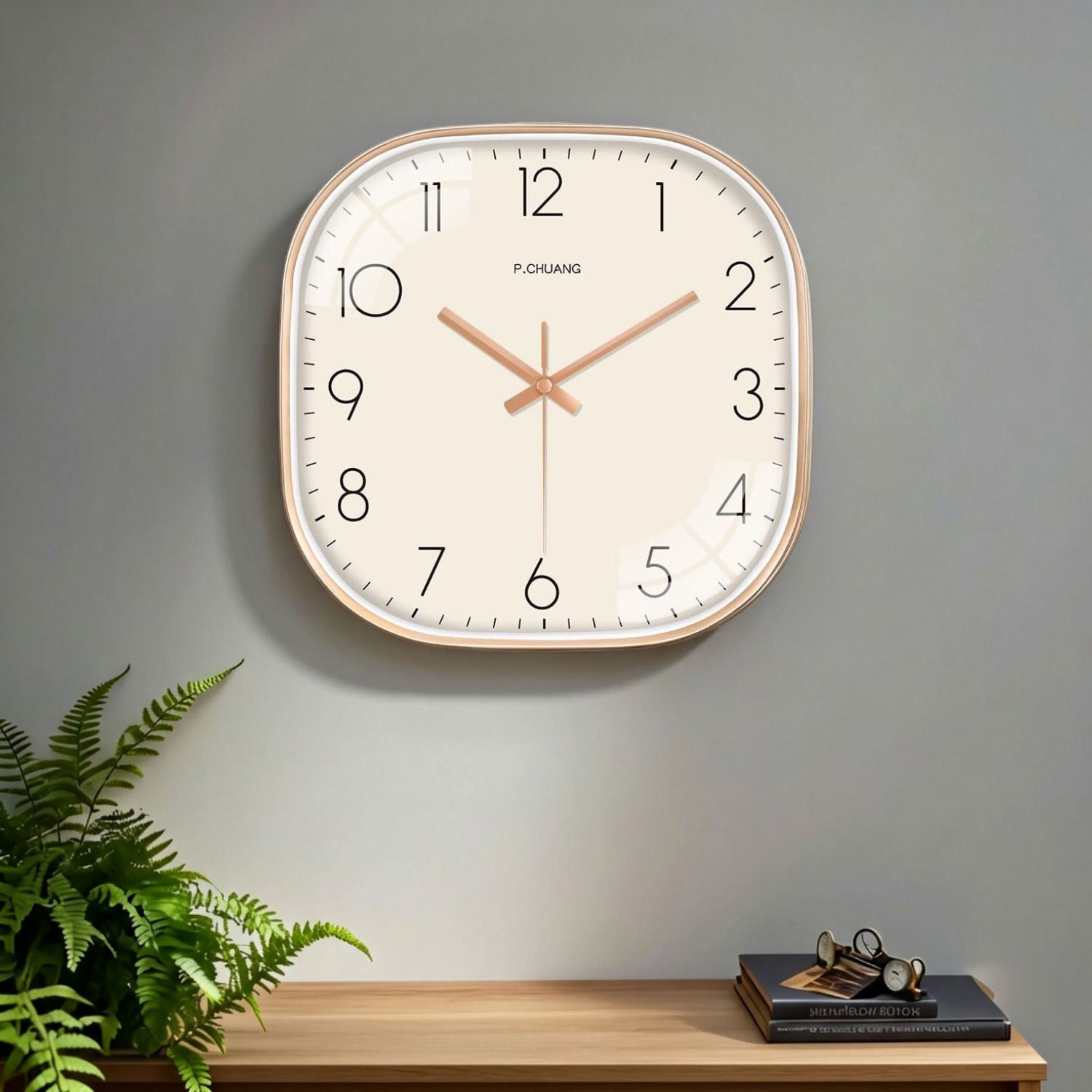 Image of GINOYABROTHERS Analog 30 cm X 30 cm Wall Clock