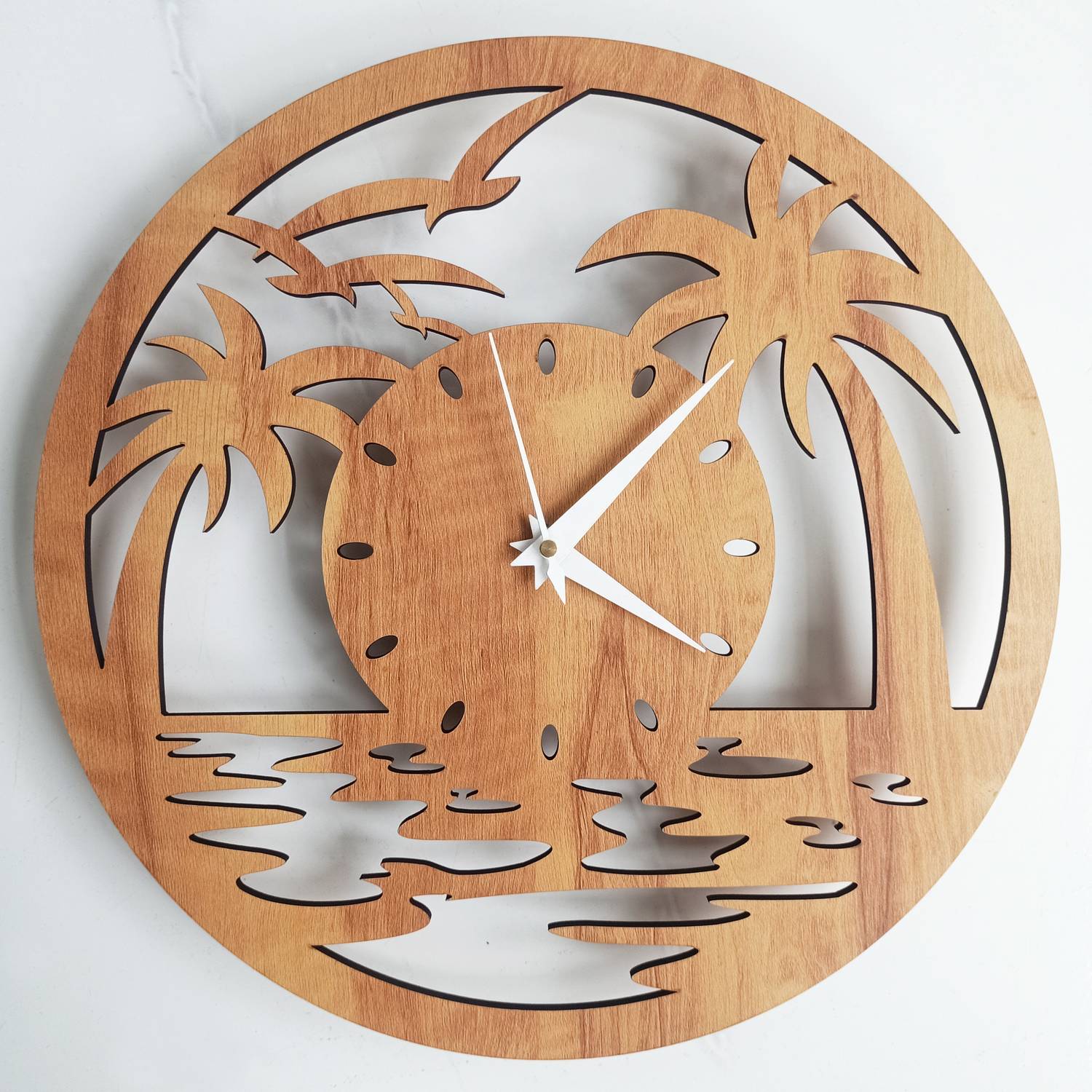 Dashing Analog 30.5 cm X 30.5 cm Wall Clock (Brown, Without Glass