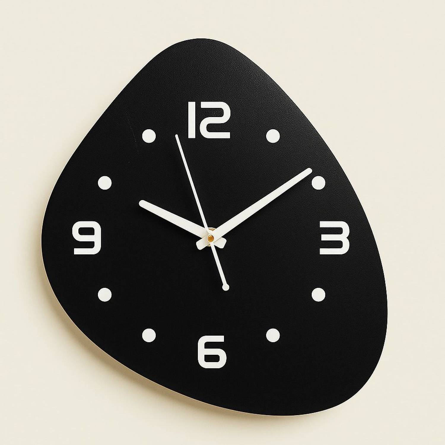 FASTQT Analog 25 cm X 25 cm Wall Clock (Black, Without Glass, DIY