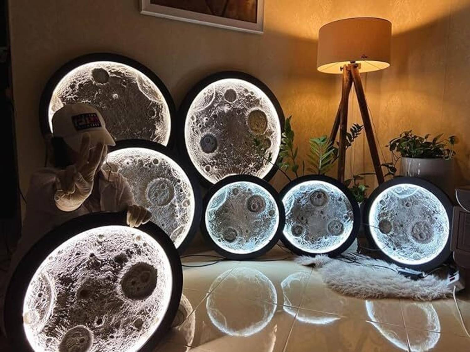 VAS Collection Home Moon Light Lamp Pack of 1 - Image 3
